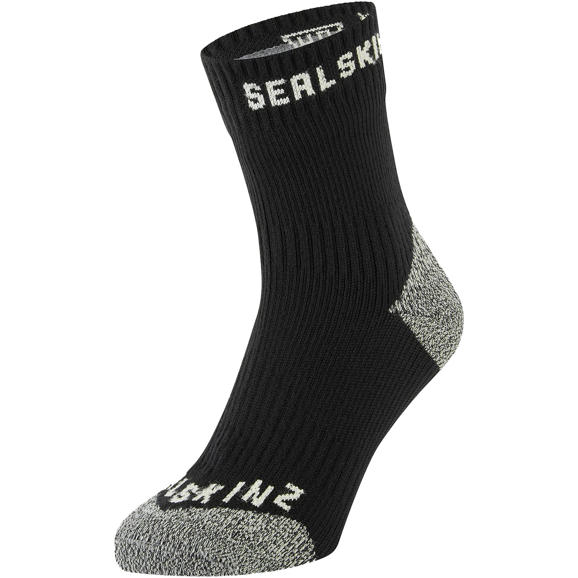 Sealskinz Sealskinz Dunton Waterproof All-Weather Socks - Black / Neon Yellow