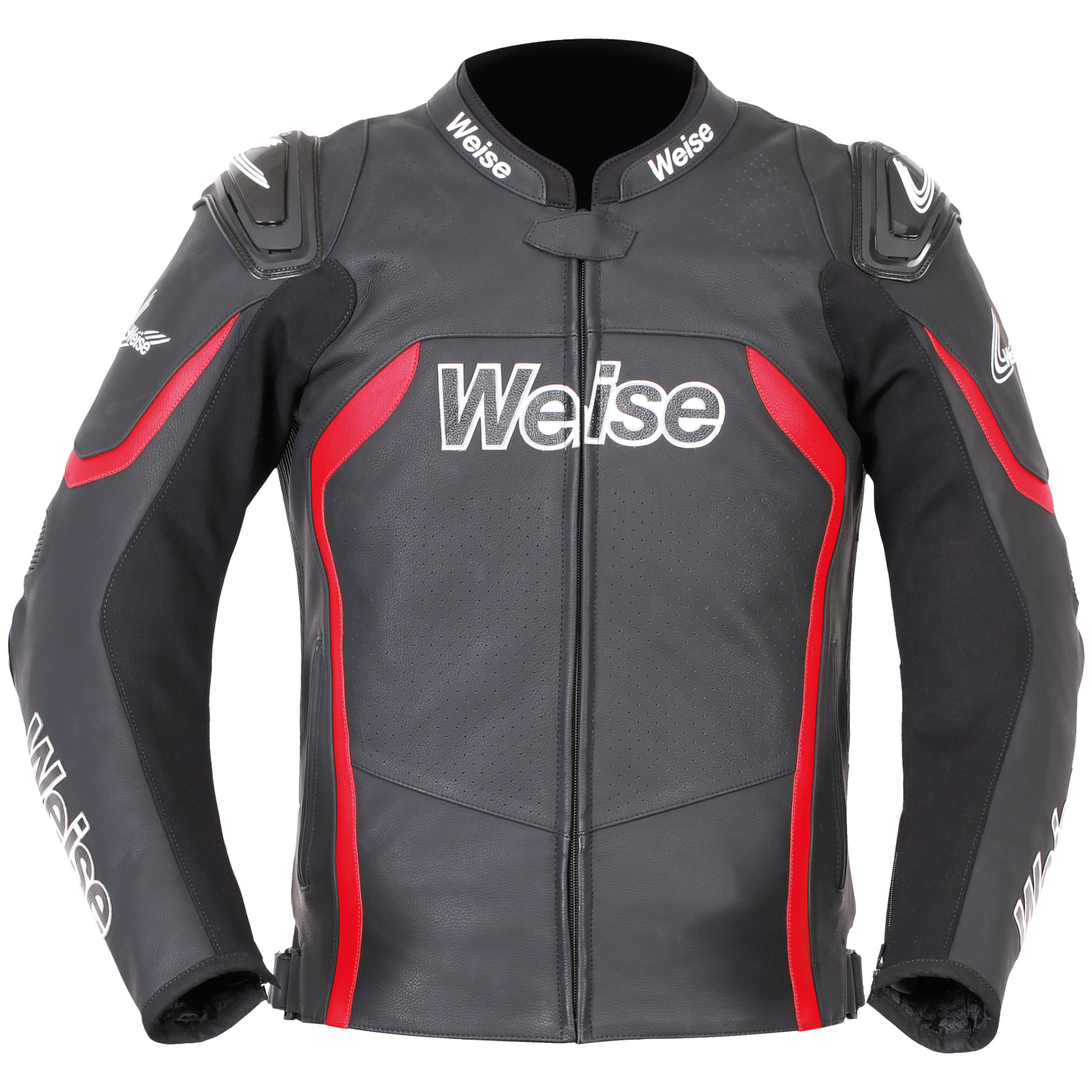 Weise Weise Tornado 2.0 Leather Jacket - Black / Red