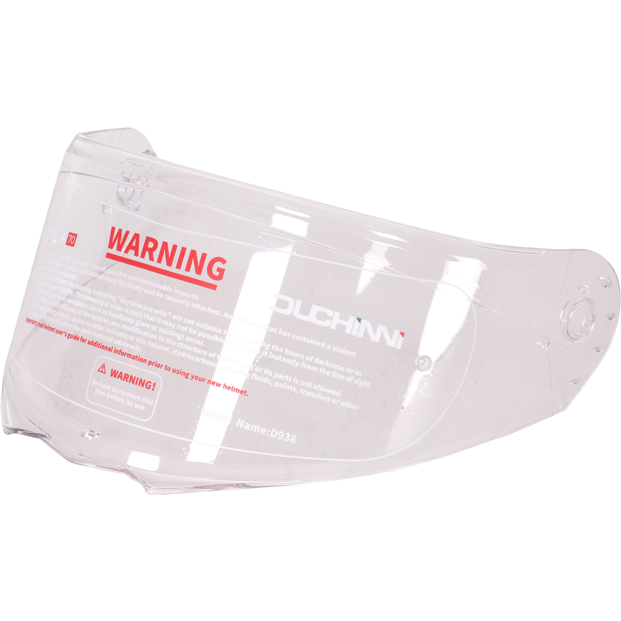 Duchinni Duchinni D938 Clear Visor - Road Legal