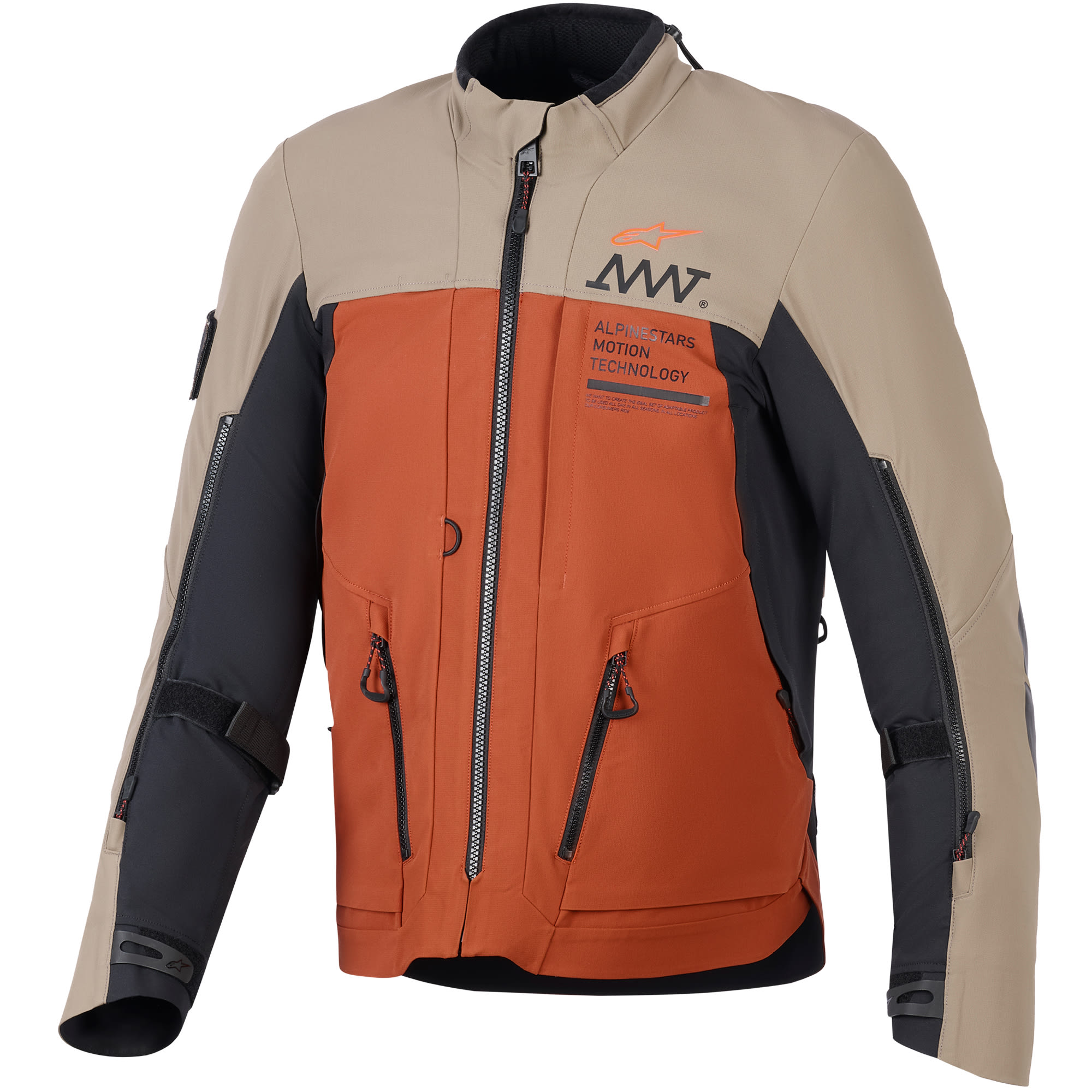 Alpinestars Alpinestars AMT-8 Stretch Drystar XF Textile Jacket - Walnut / Rust / Black