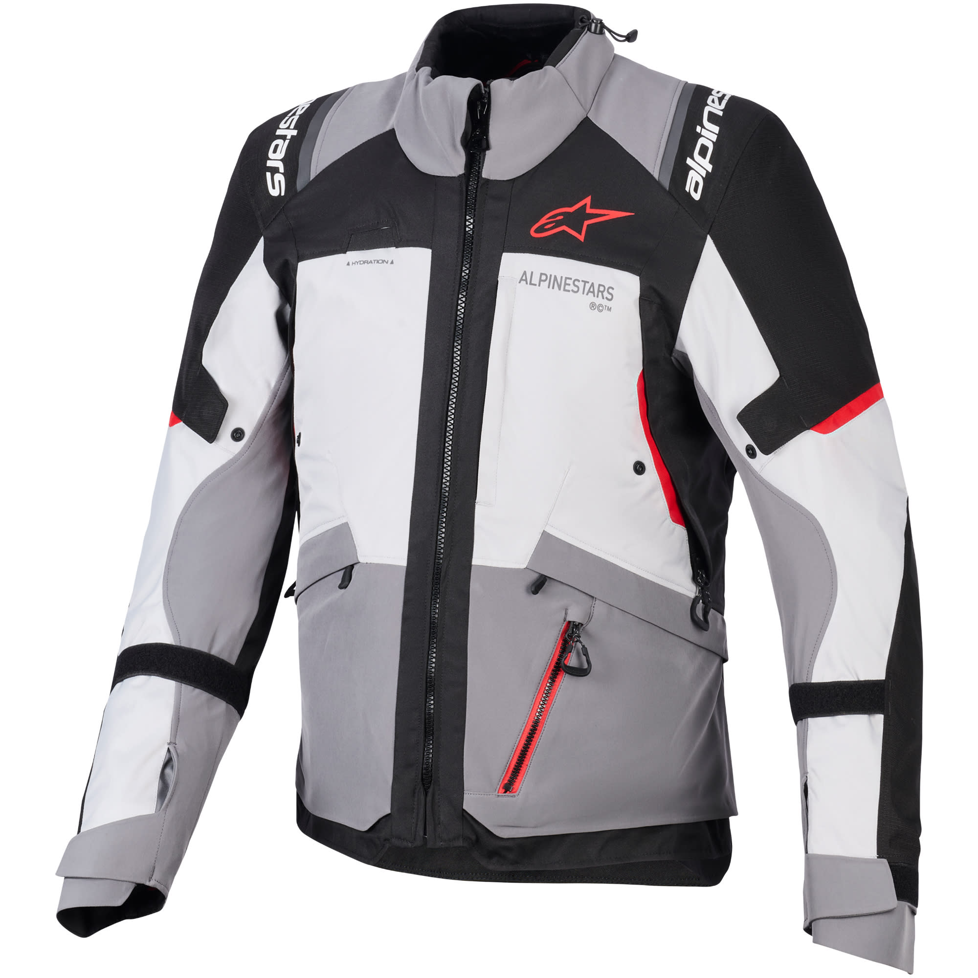 Alpinestars Alpinestars Andes V4 Drystar Textile Jacket - Dark Grey / Ice Grey / Black / Bright Red