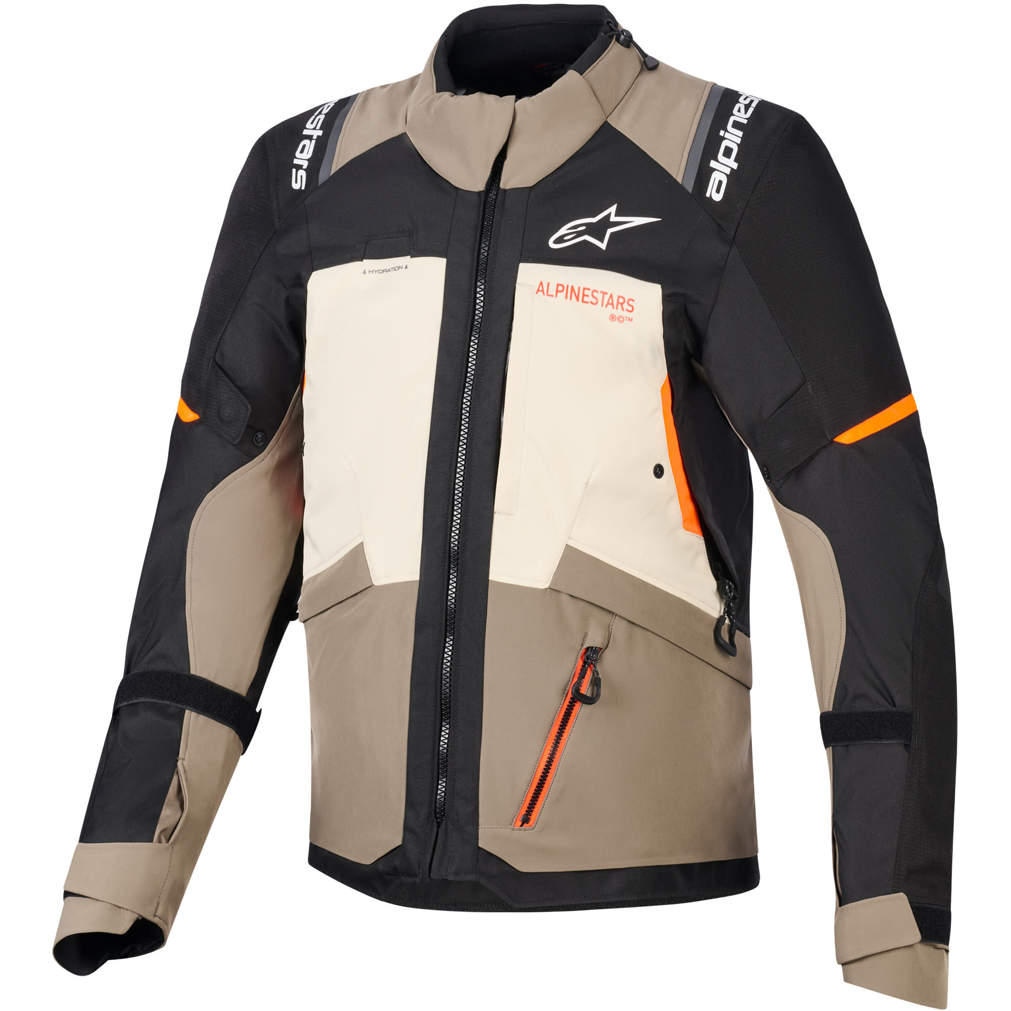 Alpinestars Alpinestars Andes V4 Drystar Textile Jacket - Walnut / Mastic / Black