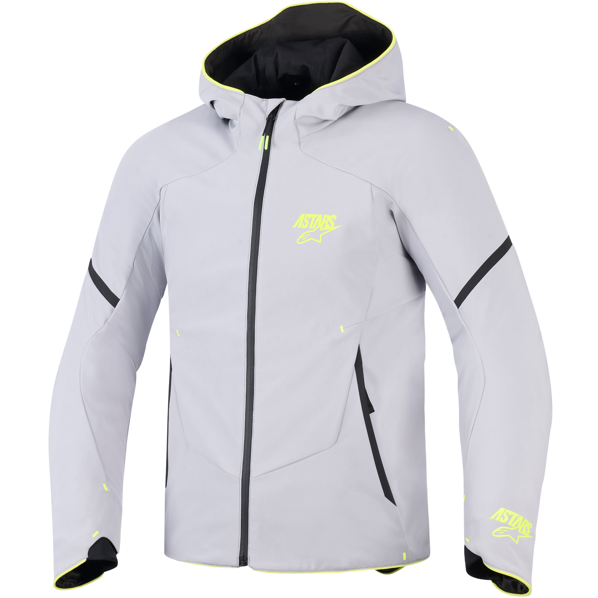 Alpinestars Alpinestars Aeroshell Waterproof Textile Jacket - Mid Grey / Fluo Yellow