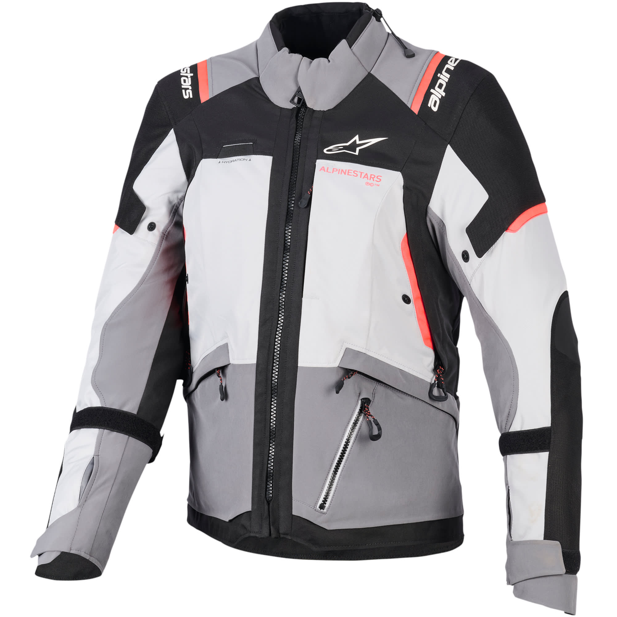 Alpinestars Alpinestars Stella Andes V4 Drystar Textile Jacket - Dark Grey / Ice Grey / Black / Fluo Coral