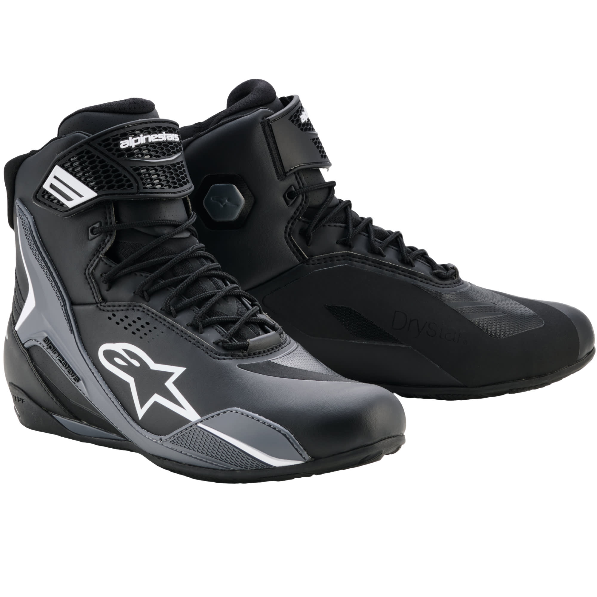Alpinestars Alpinestars Faster-4 Drystar Shoes - Black / Cool Grey / White