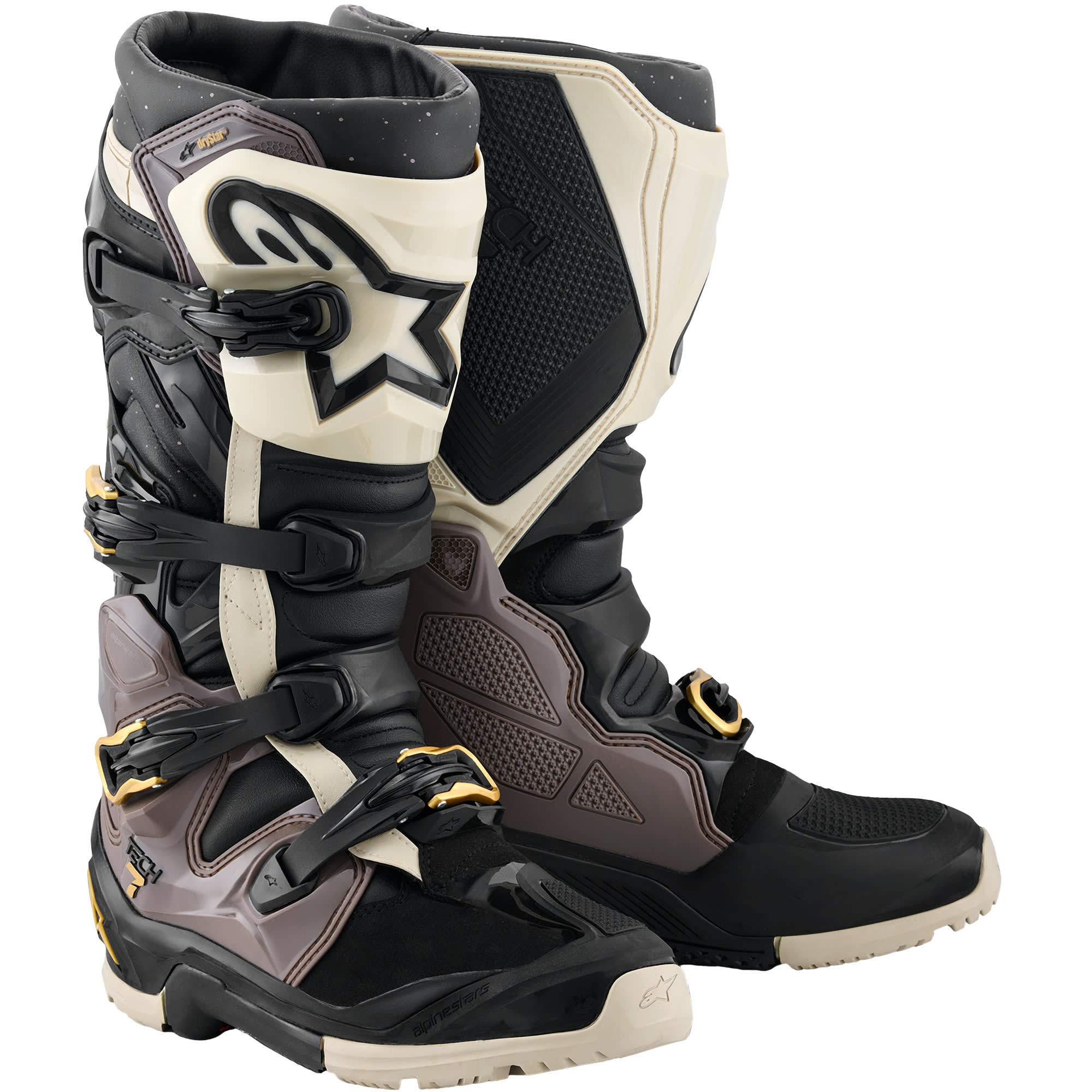 Alpinestars Alpinestars Tech 7 Enduro Drystar Boots - Black / Dark Grey / Gold