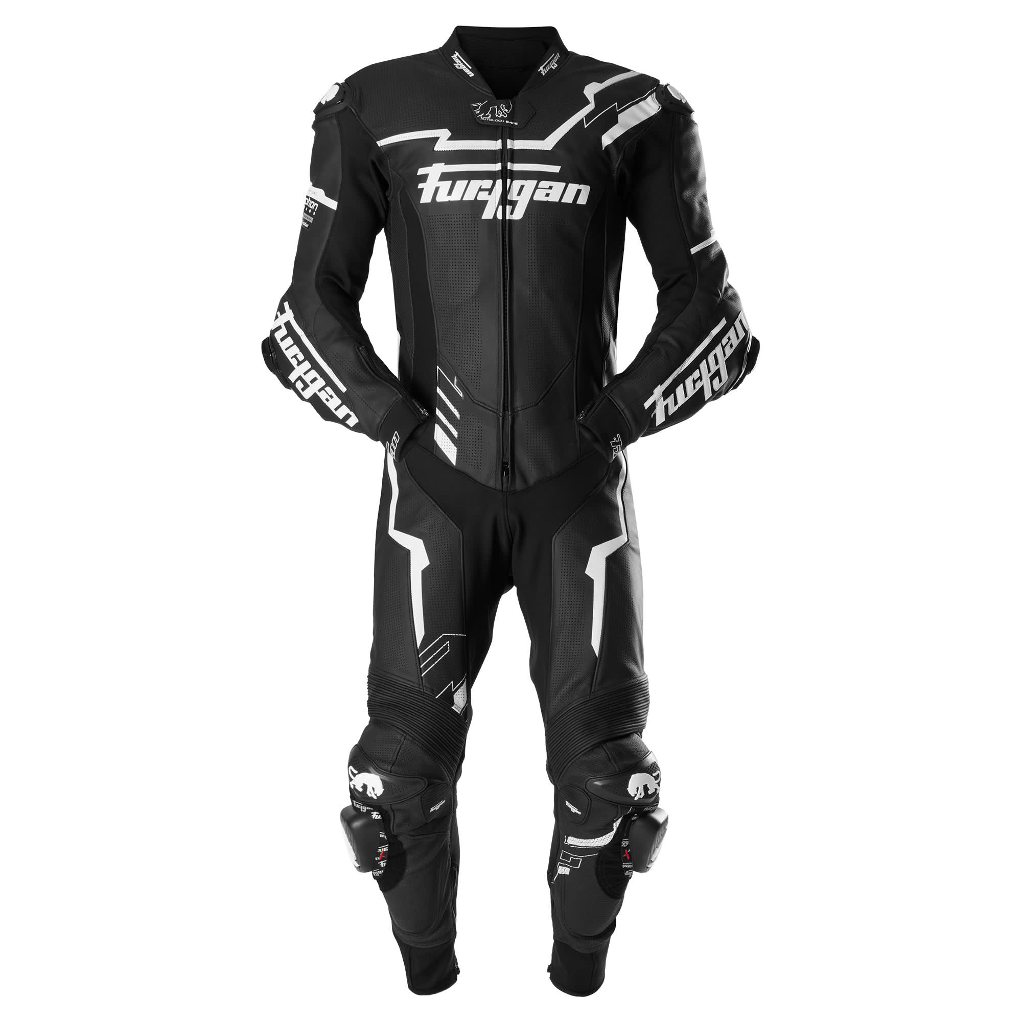 Furygan Furygan Eclipse 1 Piece Suit - Black / White