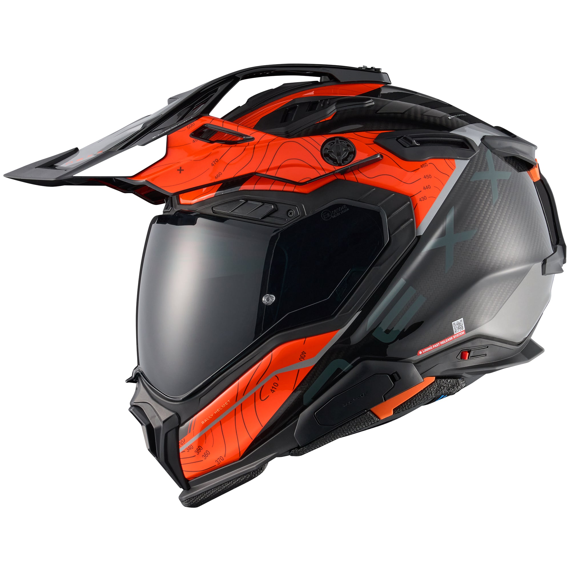 Nexx Nexx X.WED3 Carbon - Furka Orange / Grey