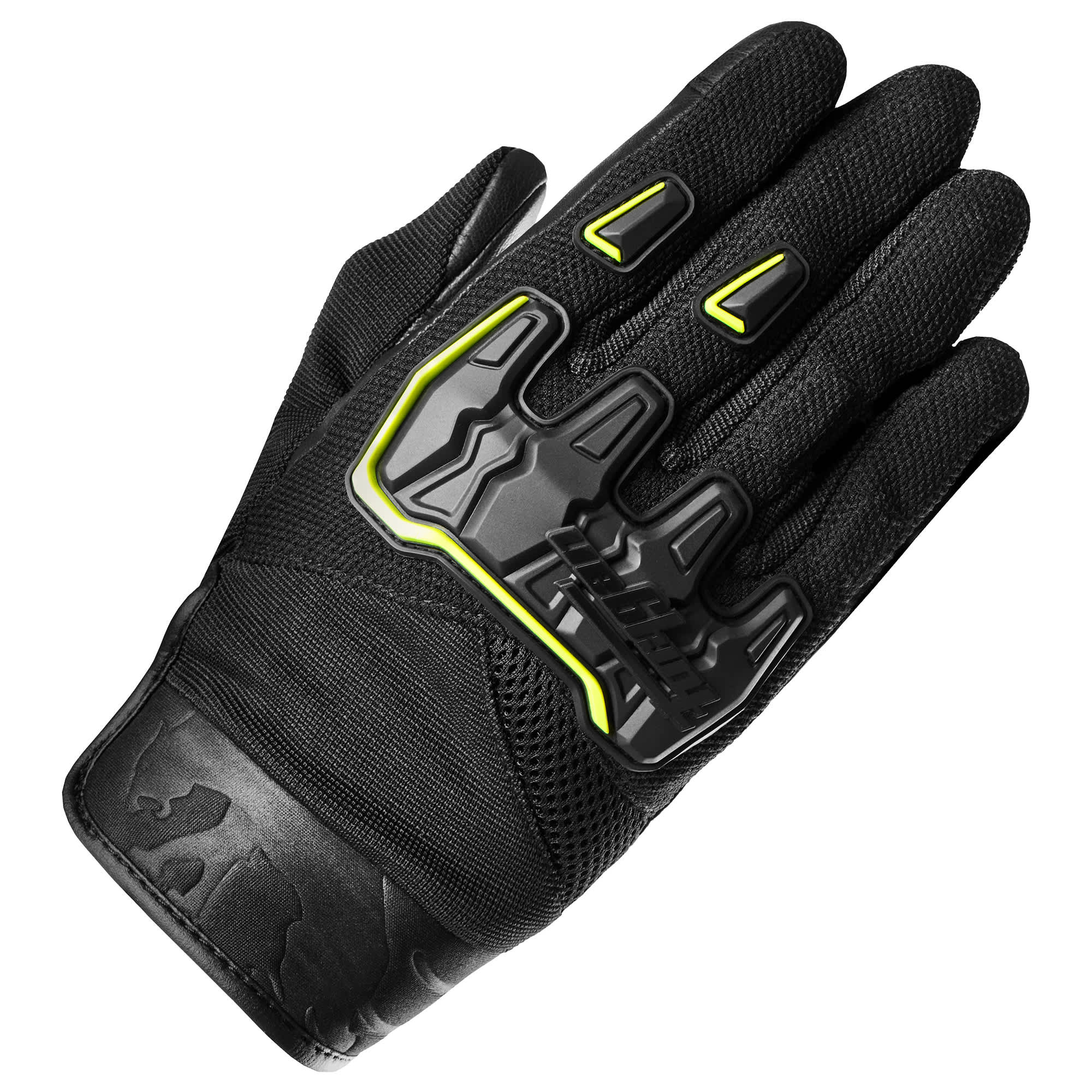 Furygan Furygan Shade Textile Gloves - Black / Fluo Yellow