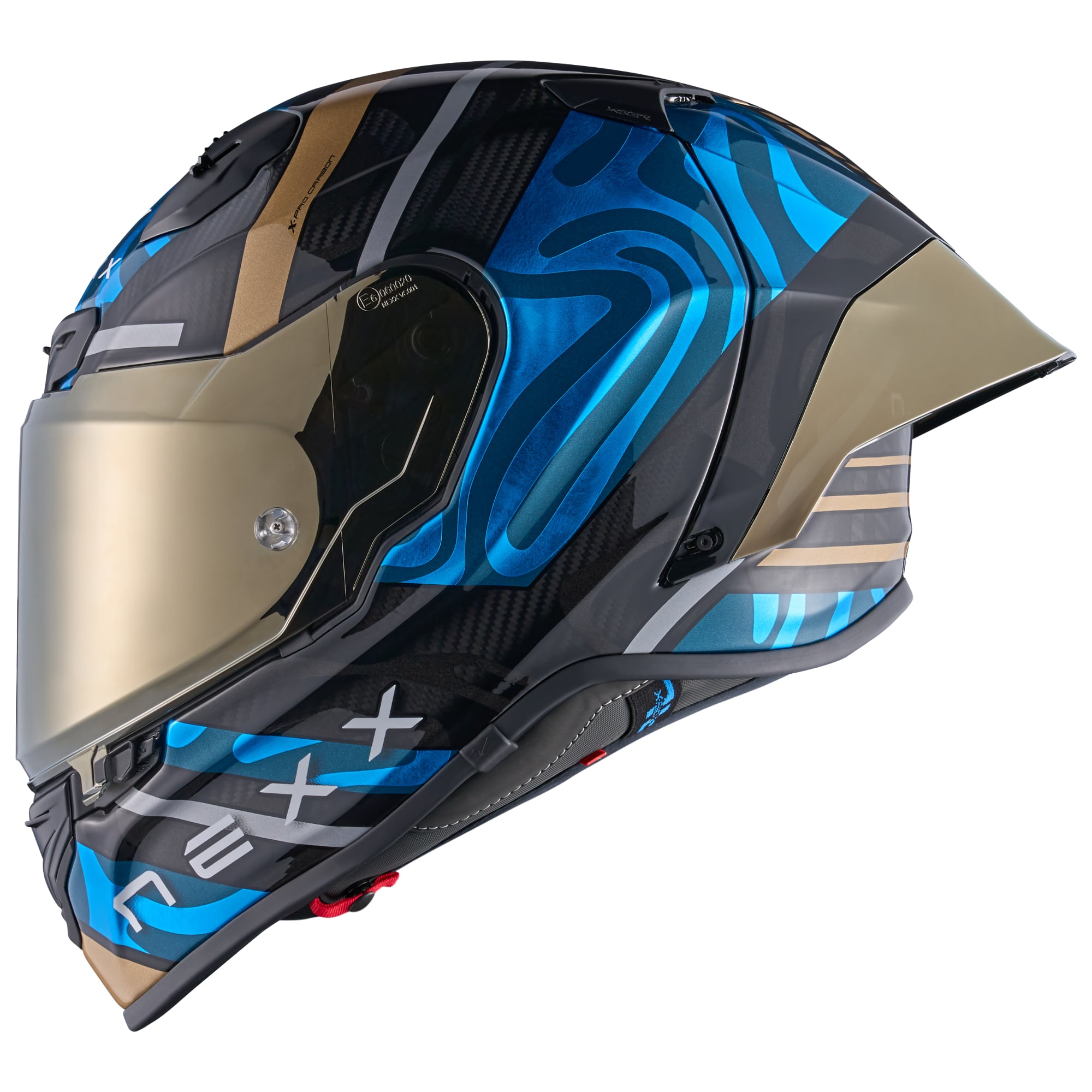 Nexx Nexx X.R3R Carbon - Swirl Sky Blue