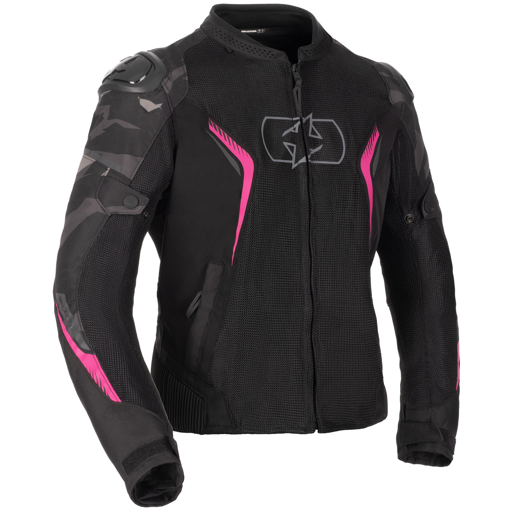 Oxford Clothing Oxford Ladies Omega 1.0 Air Textile Jacket - Black / Camo