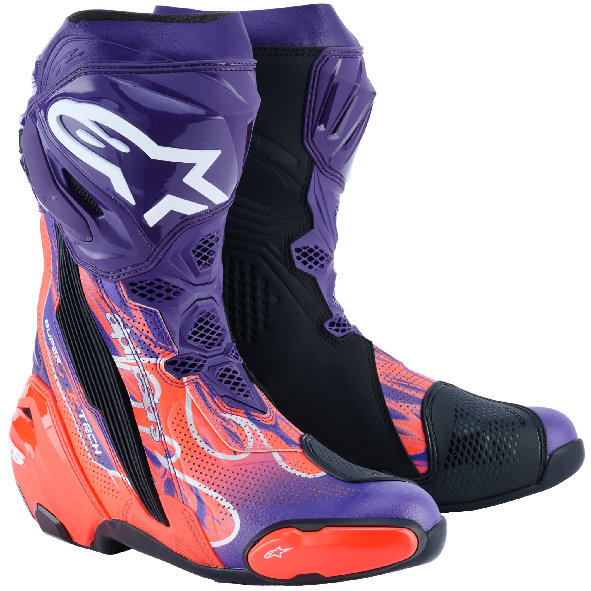 Alpinestars Alpinestars Supertech R Boots - Jorge Martin Flyte Limited Edition Purple / Red / Black
