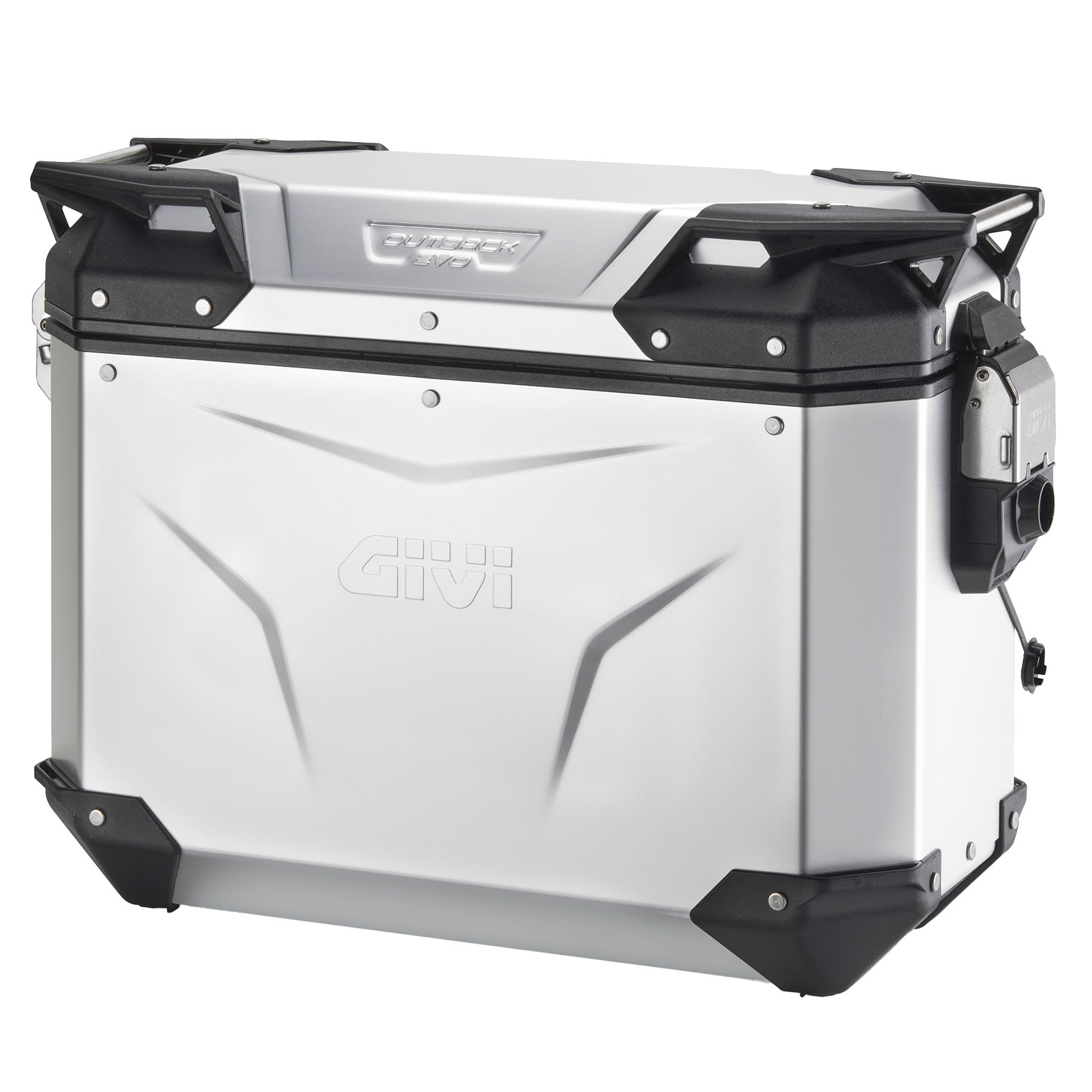 Givi Givi OBKEV37AA Trekker Outback Evo Pannier - Anodised Aluminium 37 Litre
