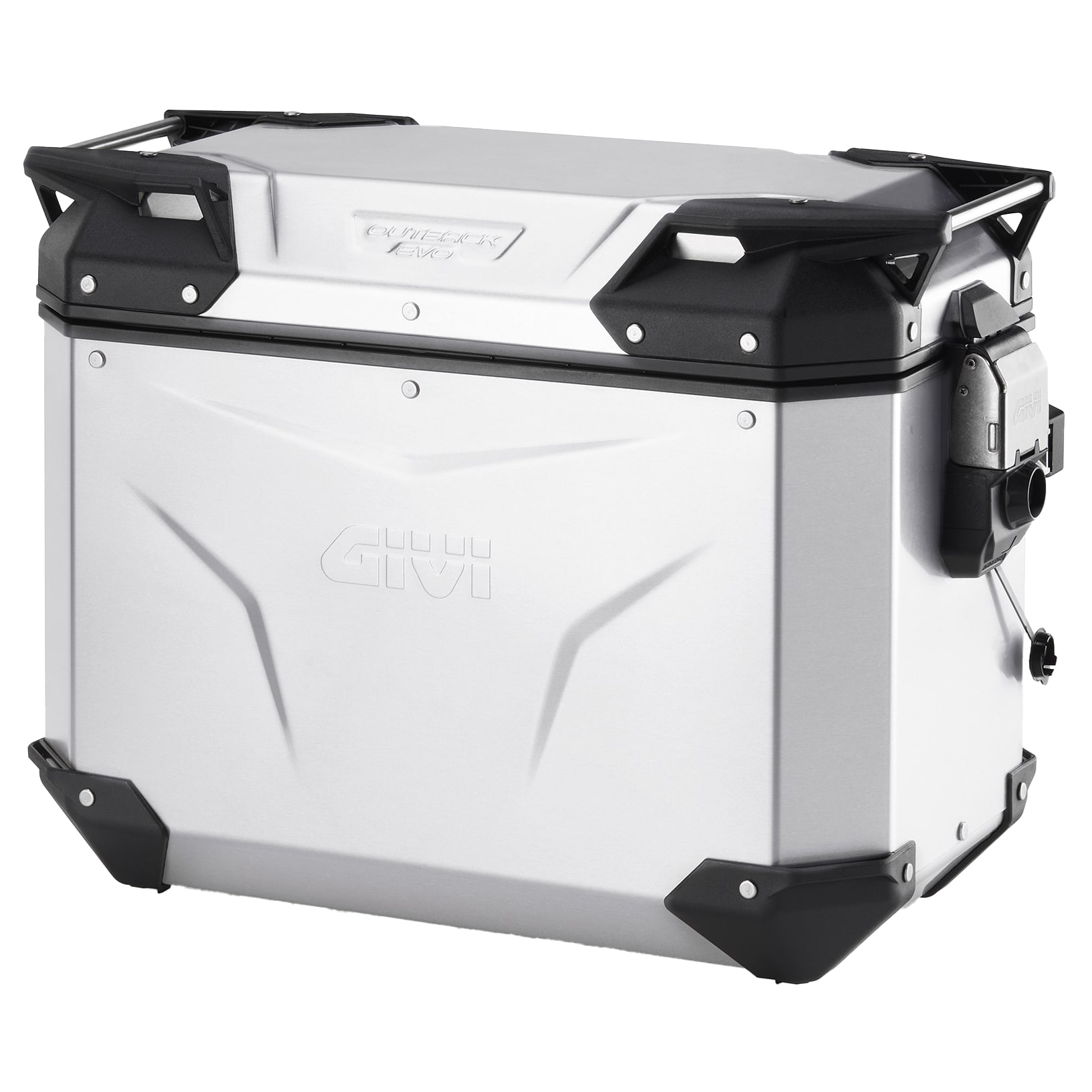 Givi Givi OBKEV44AA Trekker Outback Evo Pannier - Anodised Aluminium 44 Litre