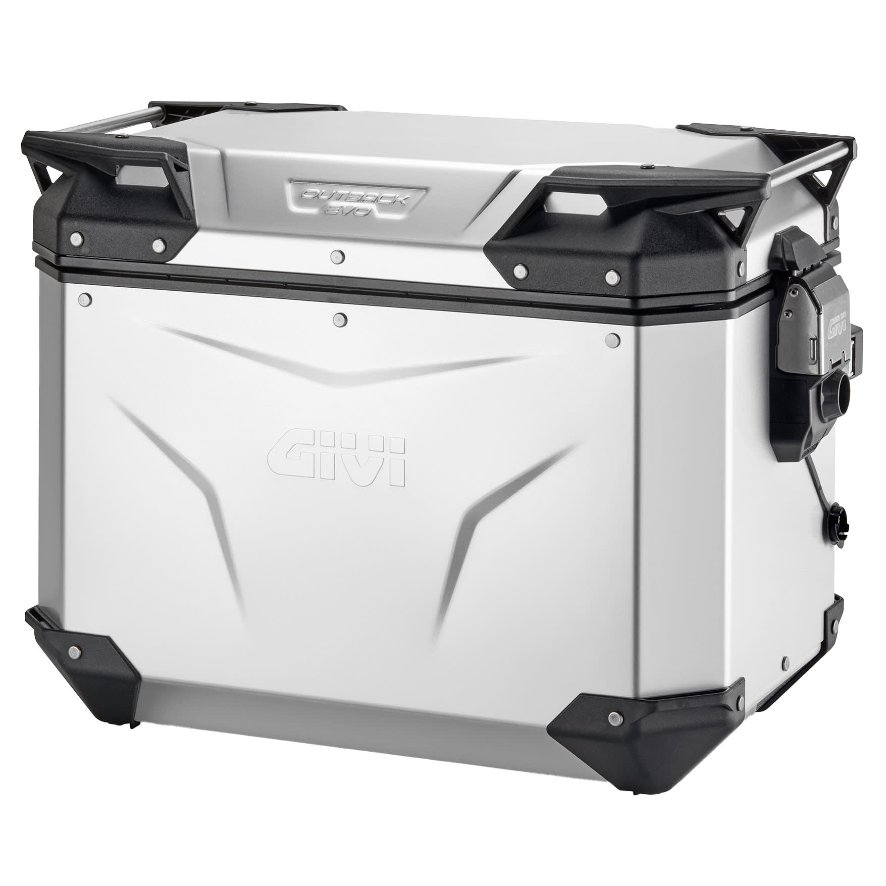 Givi Givi OBKEV48AA Trekker Outback Evo Pannier - Anodised Aluminium 48 Litre