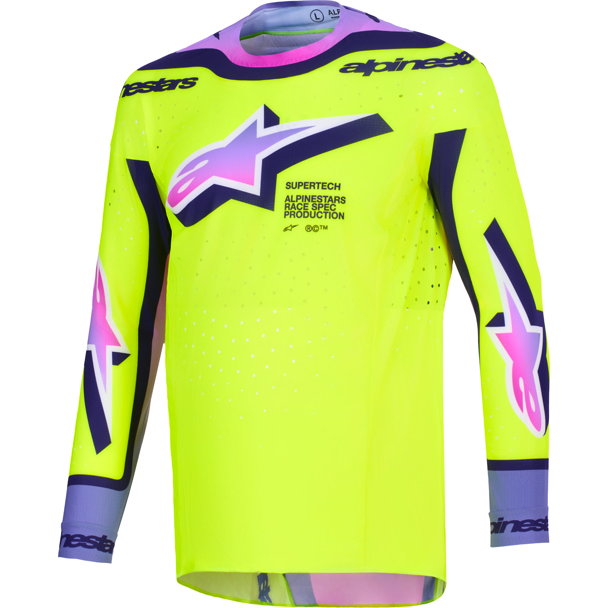 Alpinestars Alpinestars Supertech Vista Jersey - Yellow / Purple / Black