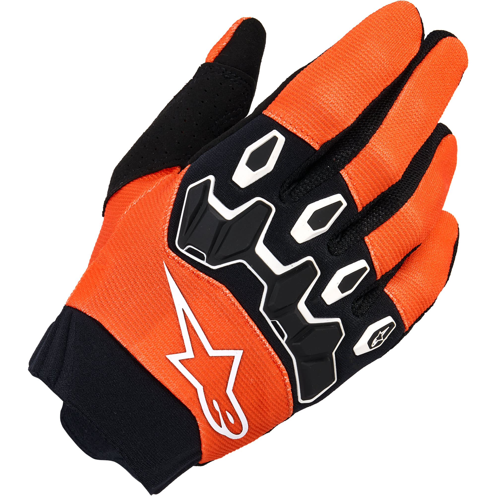 Alpinestars Alpinestars Youth Full Bore v2 Textile Gloves - Orange / White / Black