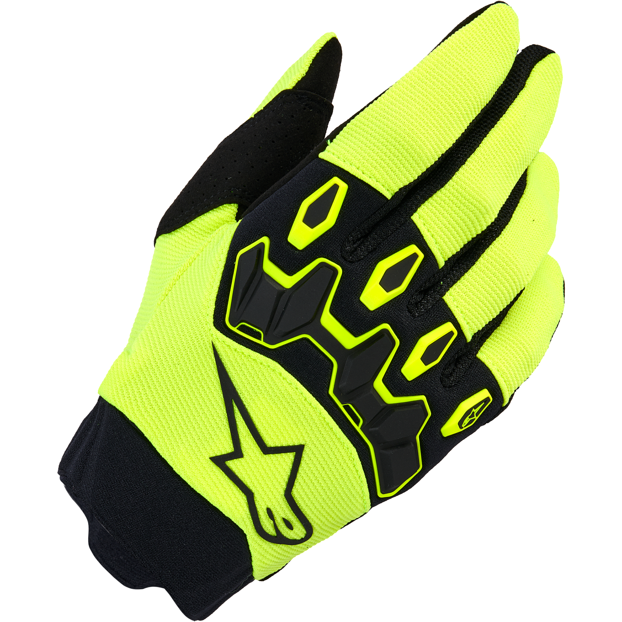 Alpinestars Alpinestars Youth Full Bore v2 Textile Gloves - Fluo Yellow / Black