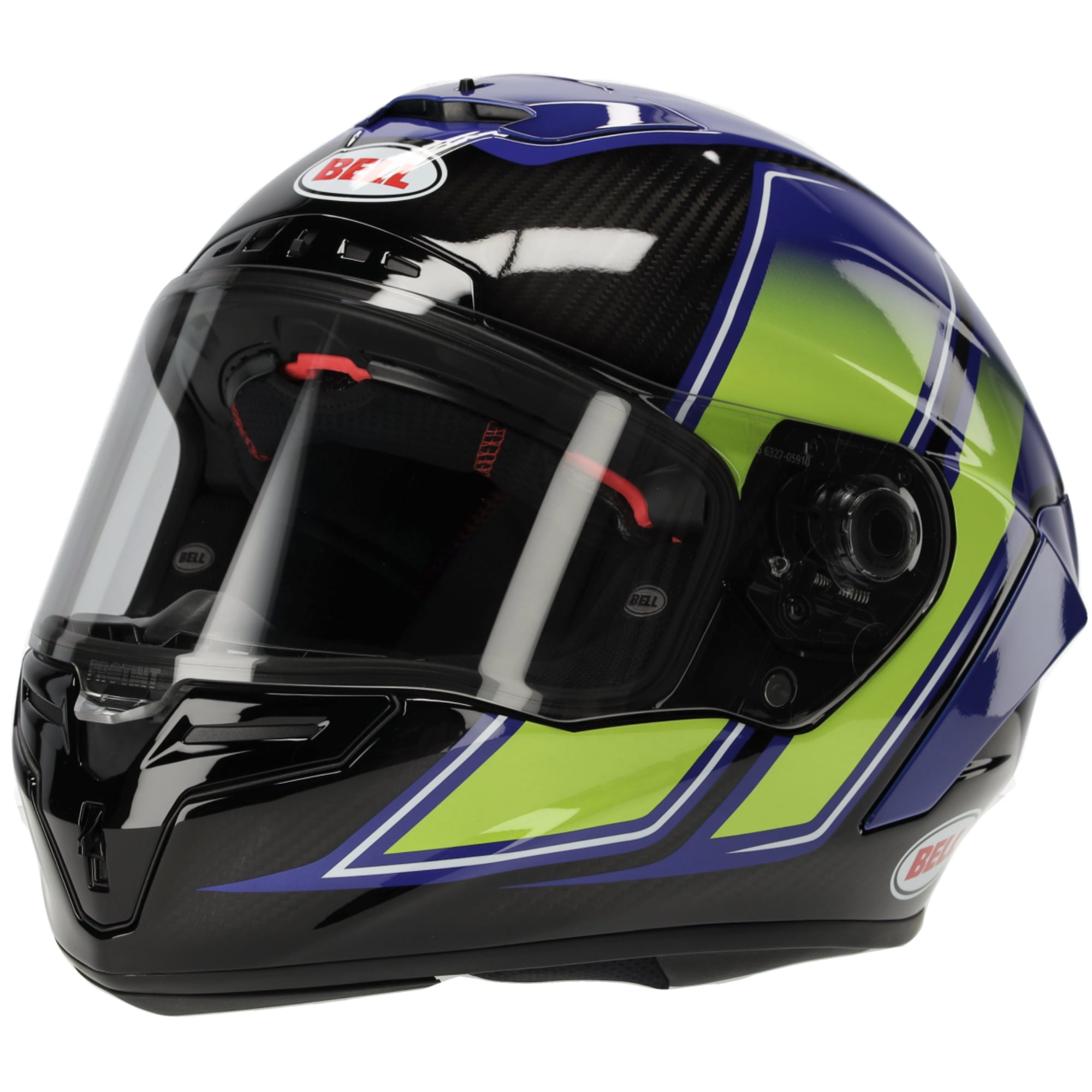 Bell Bell Race Star DLX Flex - Grid Blue / Yellow