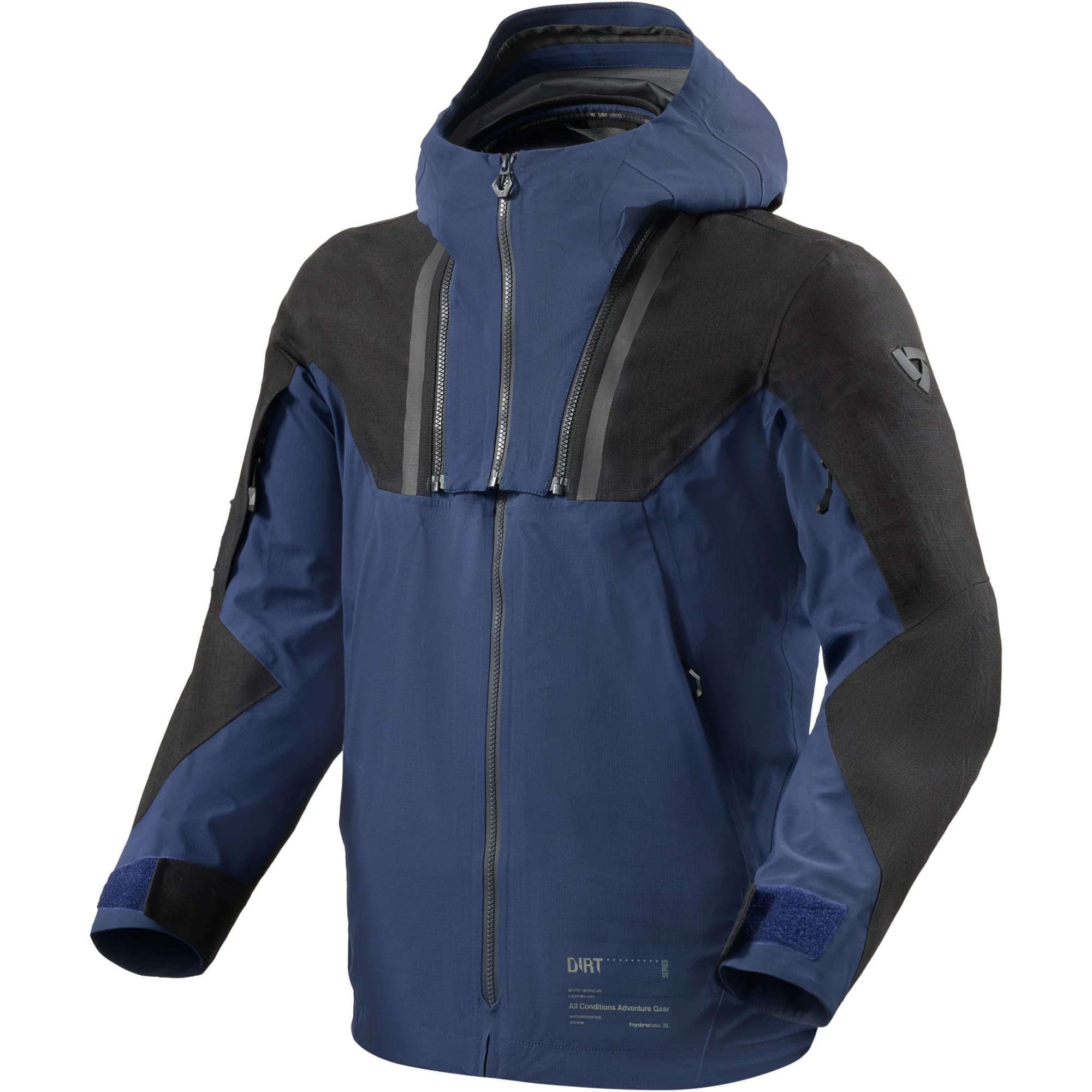 Rev'it Rev'it Component 3 H2O Textile Jacket - Black / Dark Blue