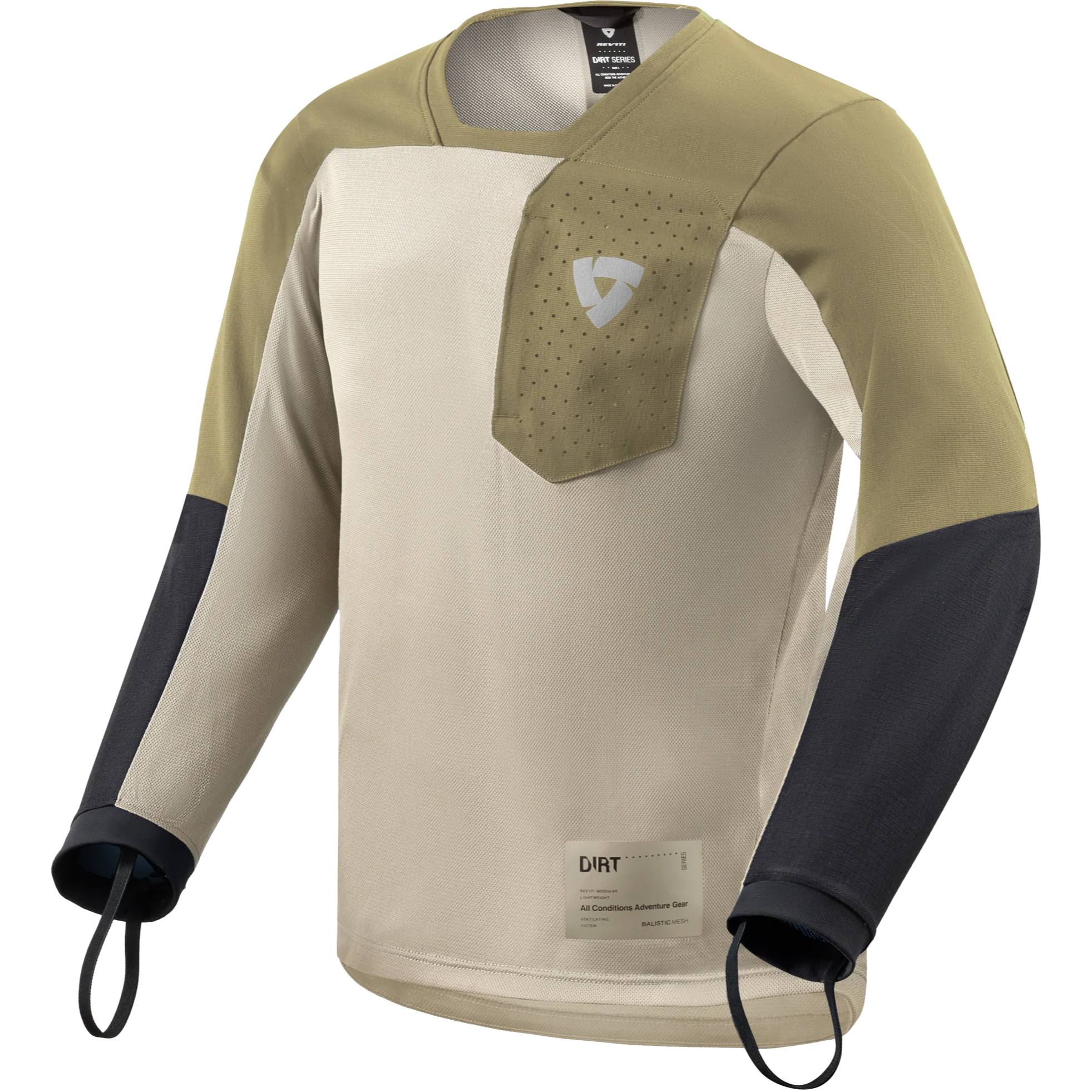 Rev'it Rev'it Sierra 2 Textile Jersey - Sand / Green