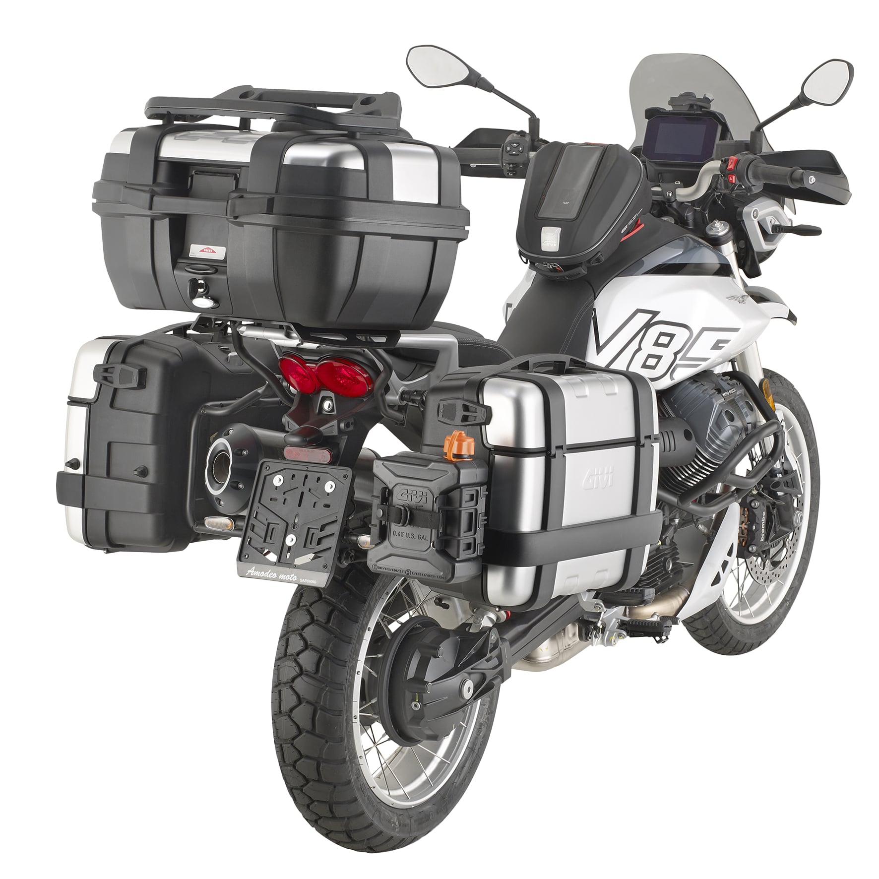 Givi  Givi PLO8209MK One-Fit Monokey Pannier Holders - Moto Guzzi V85TT (24)