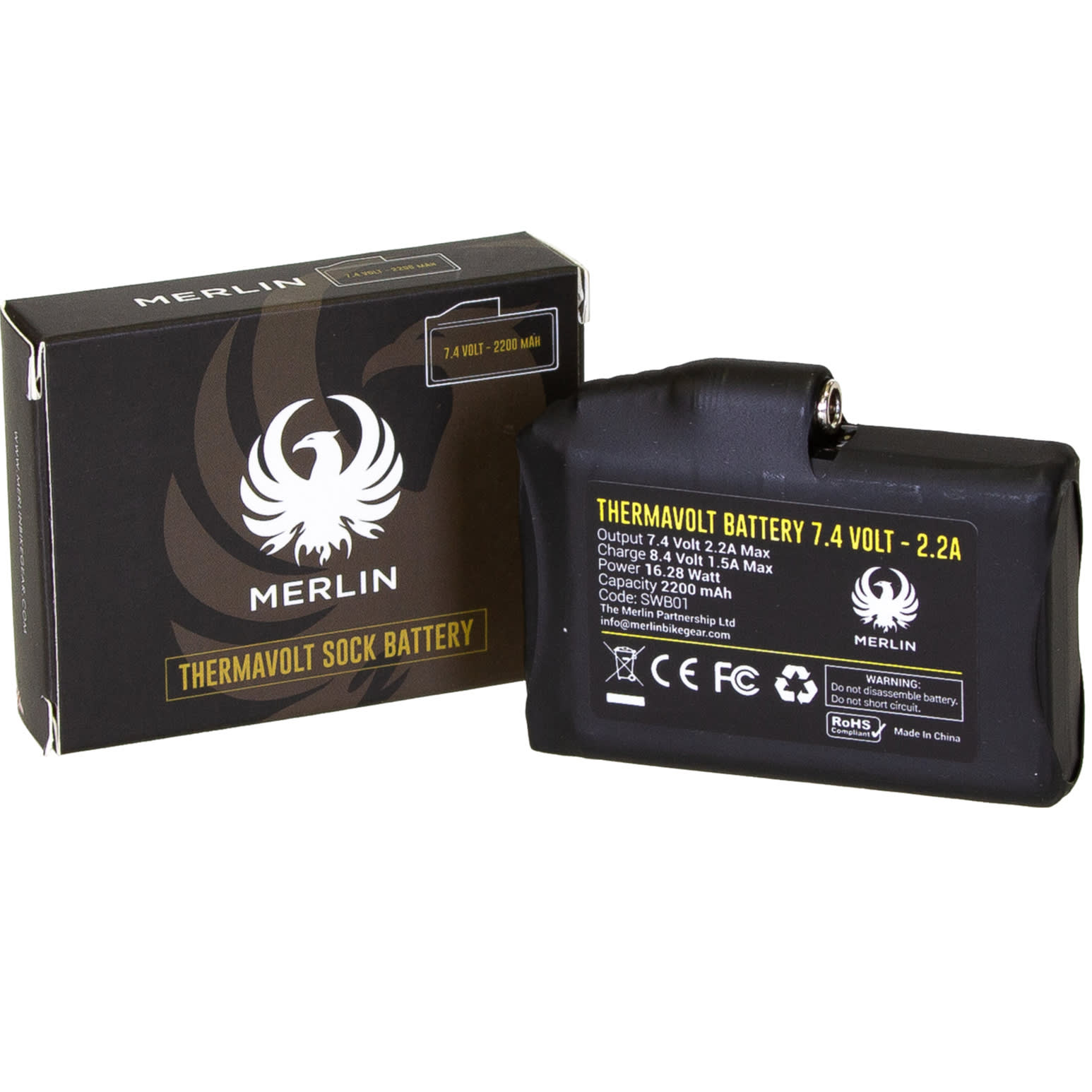 Merlin Battery Merlin ThermaVolt Heated Sock Single Battery - 2200mAh - FREE UK DELIVERY