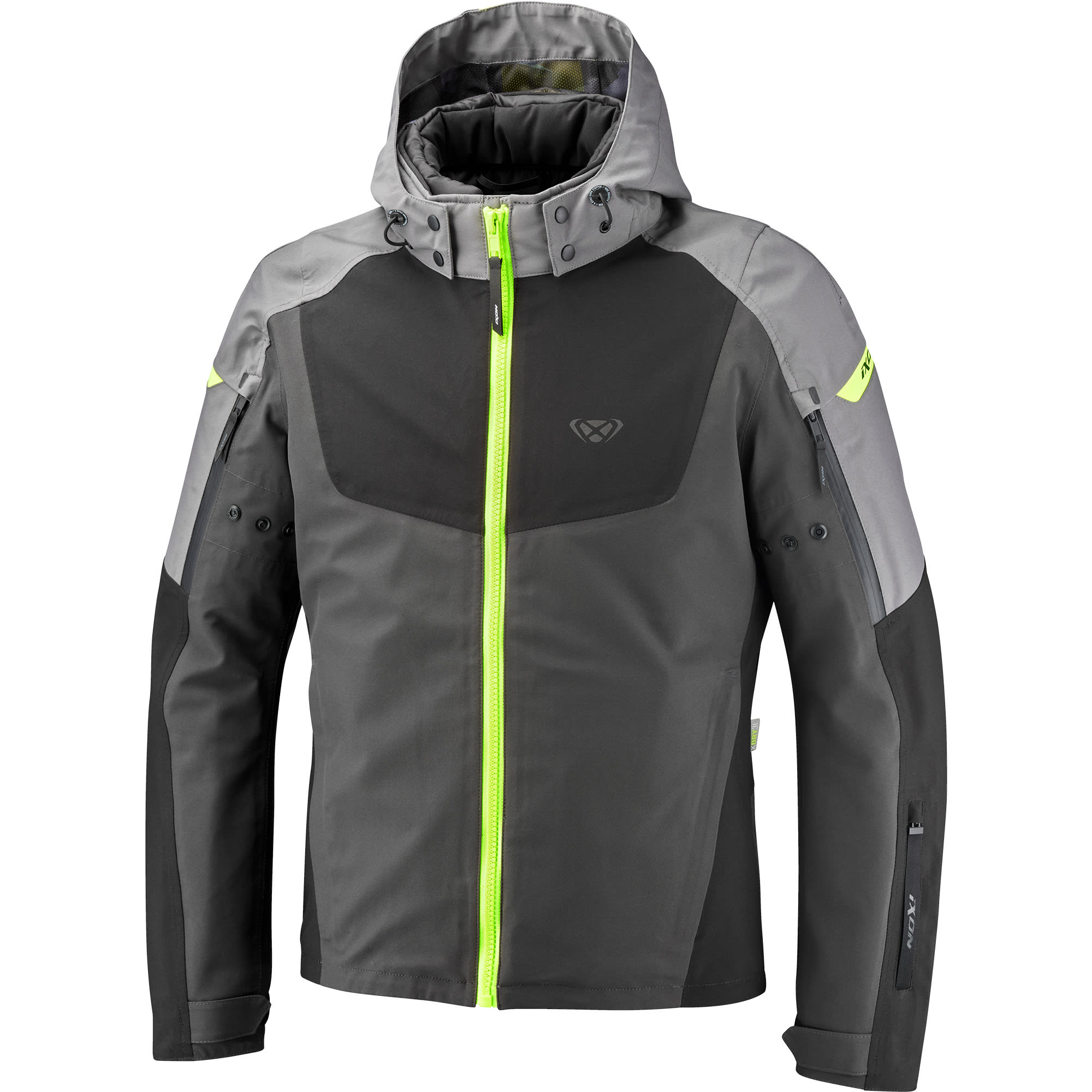 Ixon Ixon Burning Textile Jacket - Grey / Black / Bright Yellow