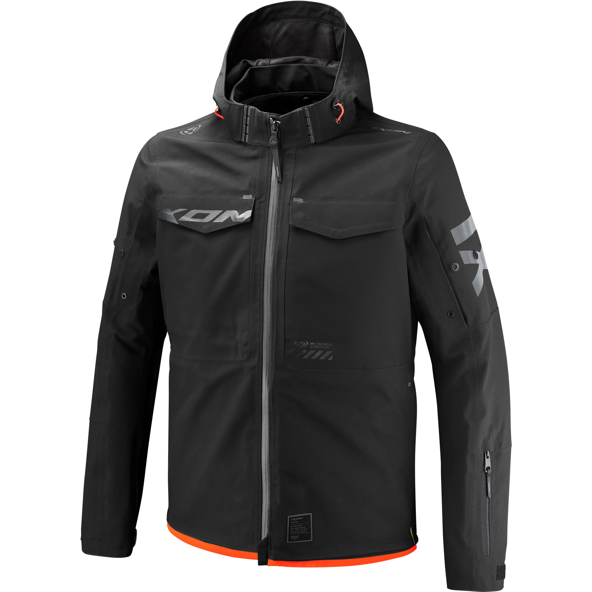 Ixon Ixon Square Textile Jacket - Black / Bright Red