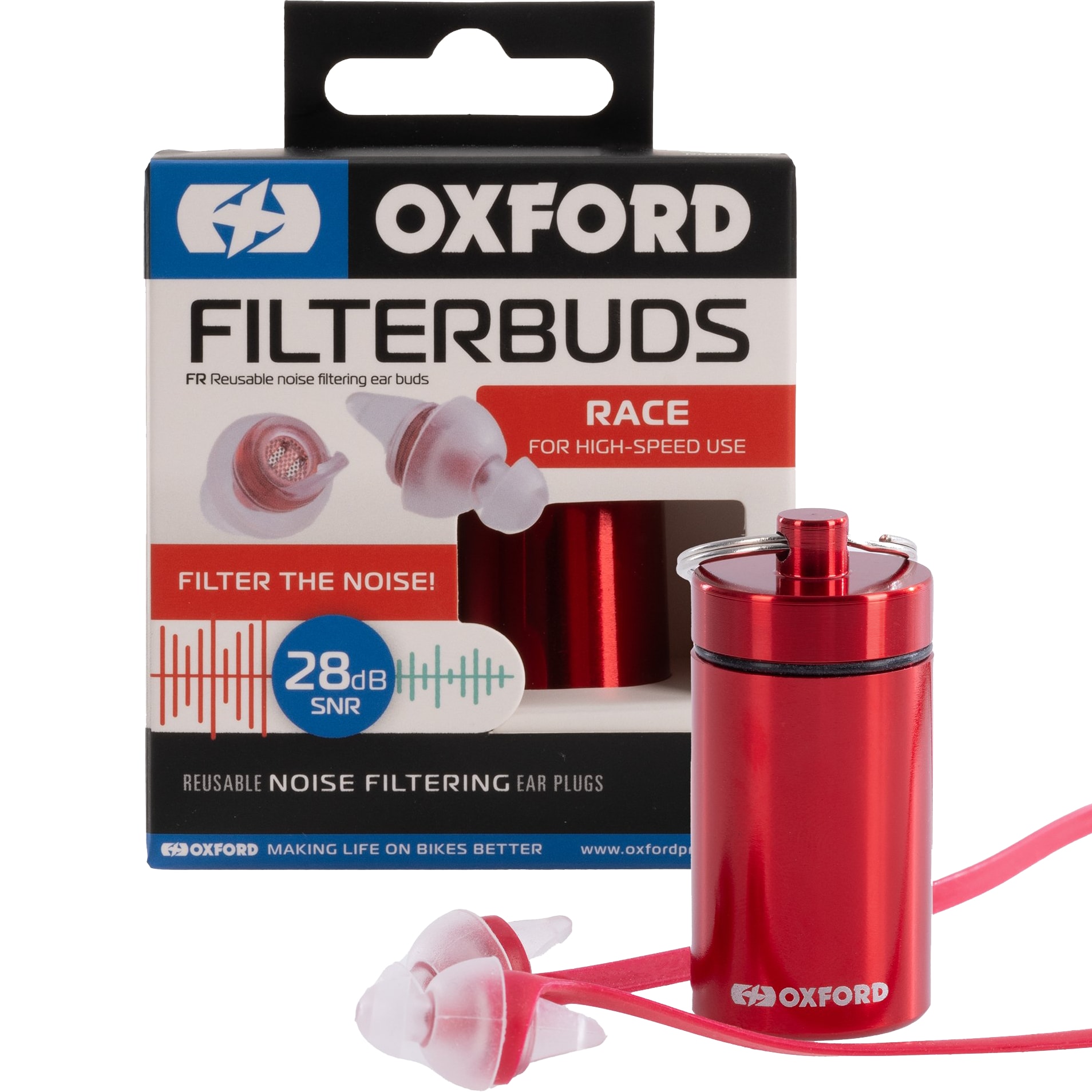 Oxford Oxford Filterbuds Earplugs - Race 28 SNR