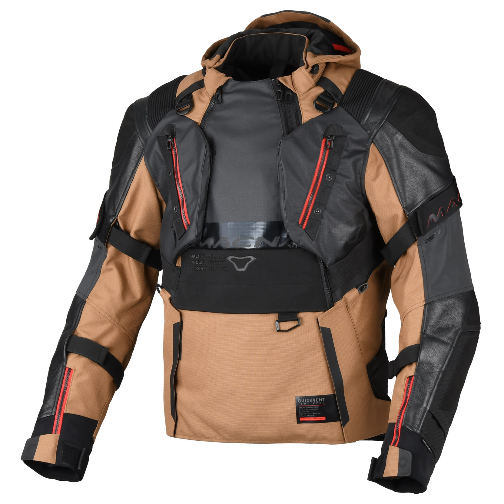 Macna Macna Tryton Textile Jacket - Brown / Black