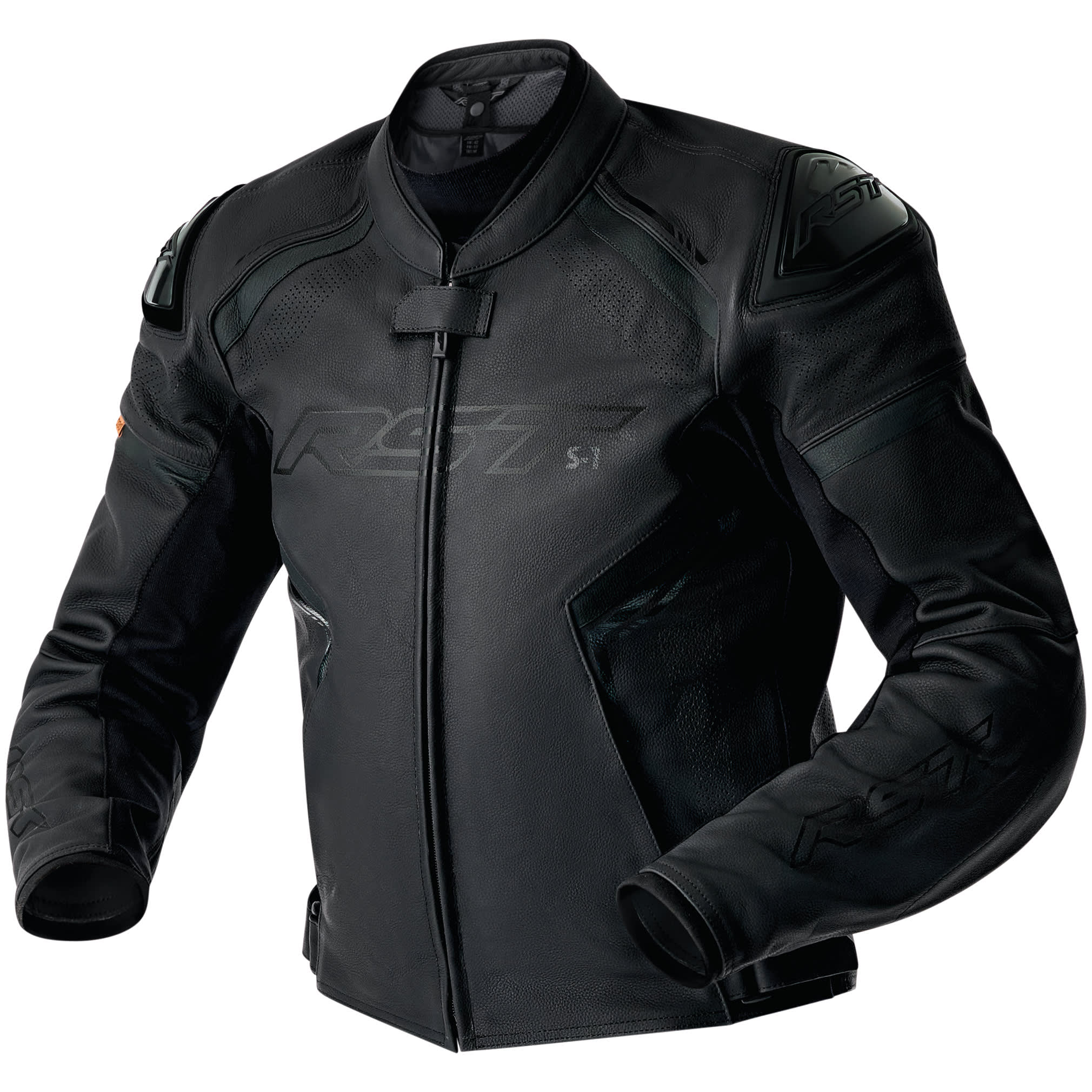 RST RST S1 D3O Leather Jacket - Black / Black / Black