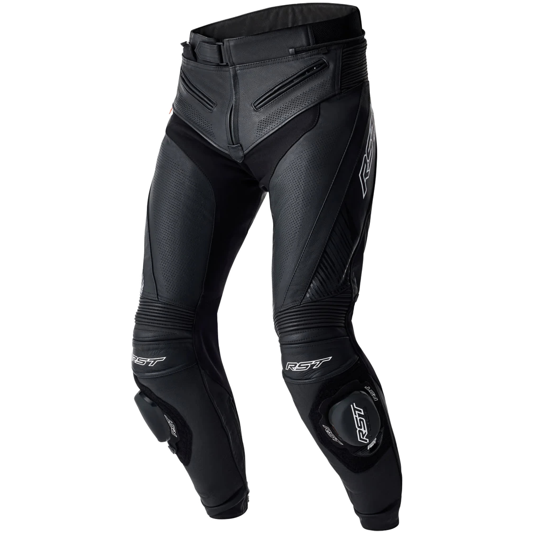 RST RST Tractech Evo D3O Leather Trousers - Black / White