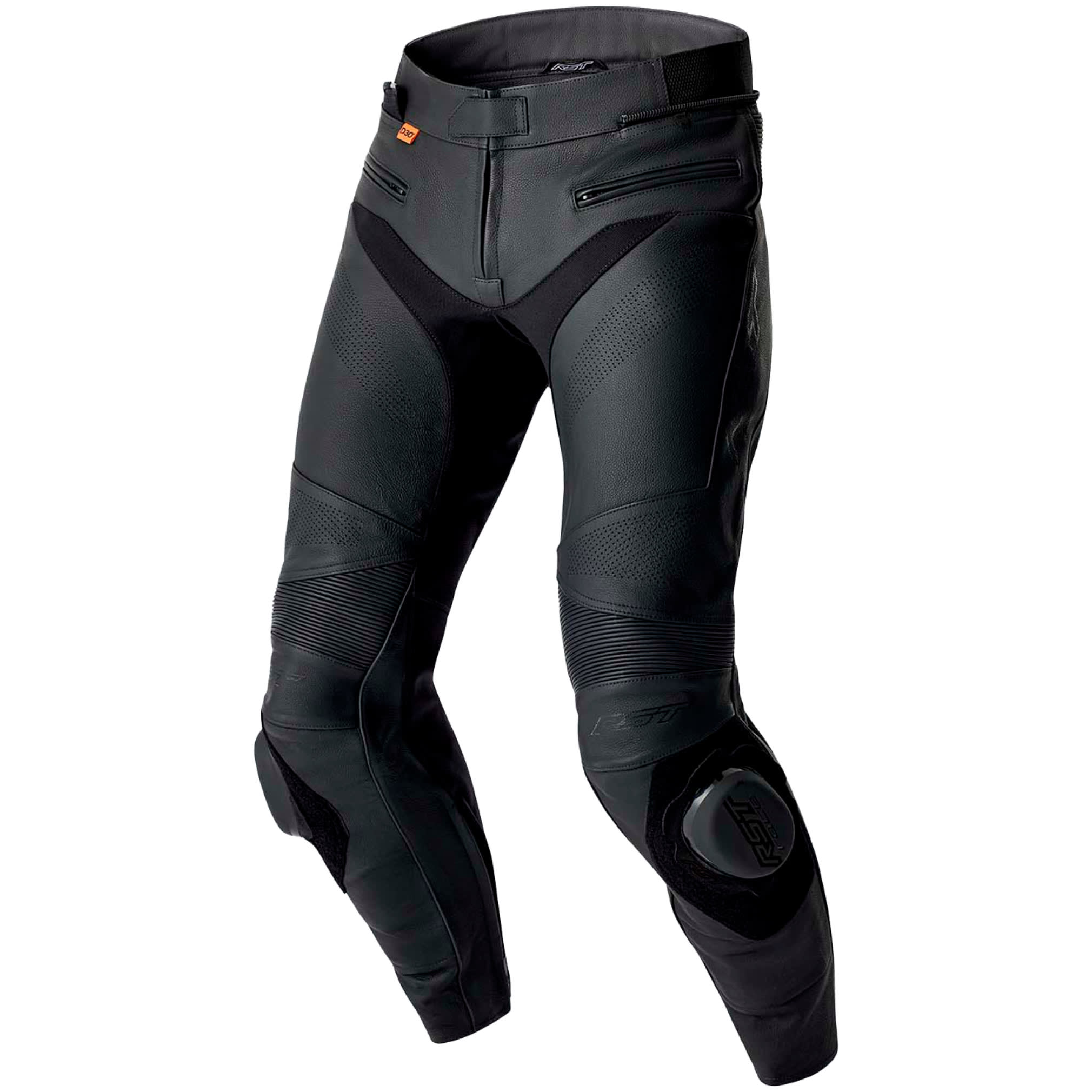 RST RST Ladies S1 D3O Leather Trousers - Black / Black
