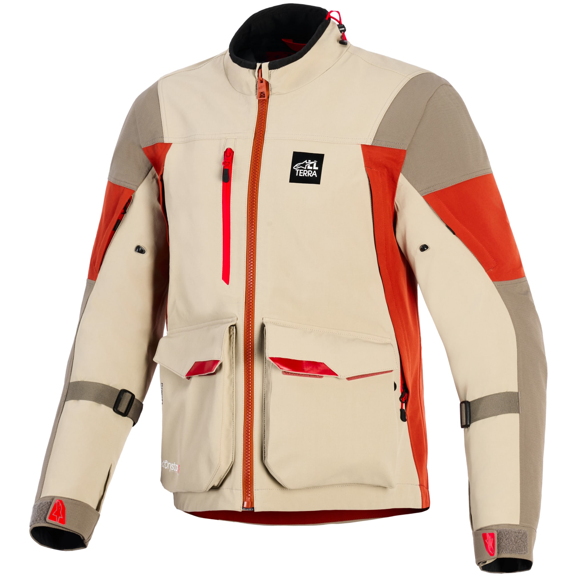 Alpinestars Alpinestars Maxdura Drystar® XF Laminated Armoured Shell Jacket - Aluminum / Walnut / Rust Brown