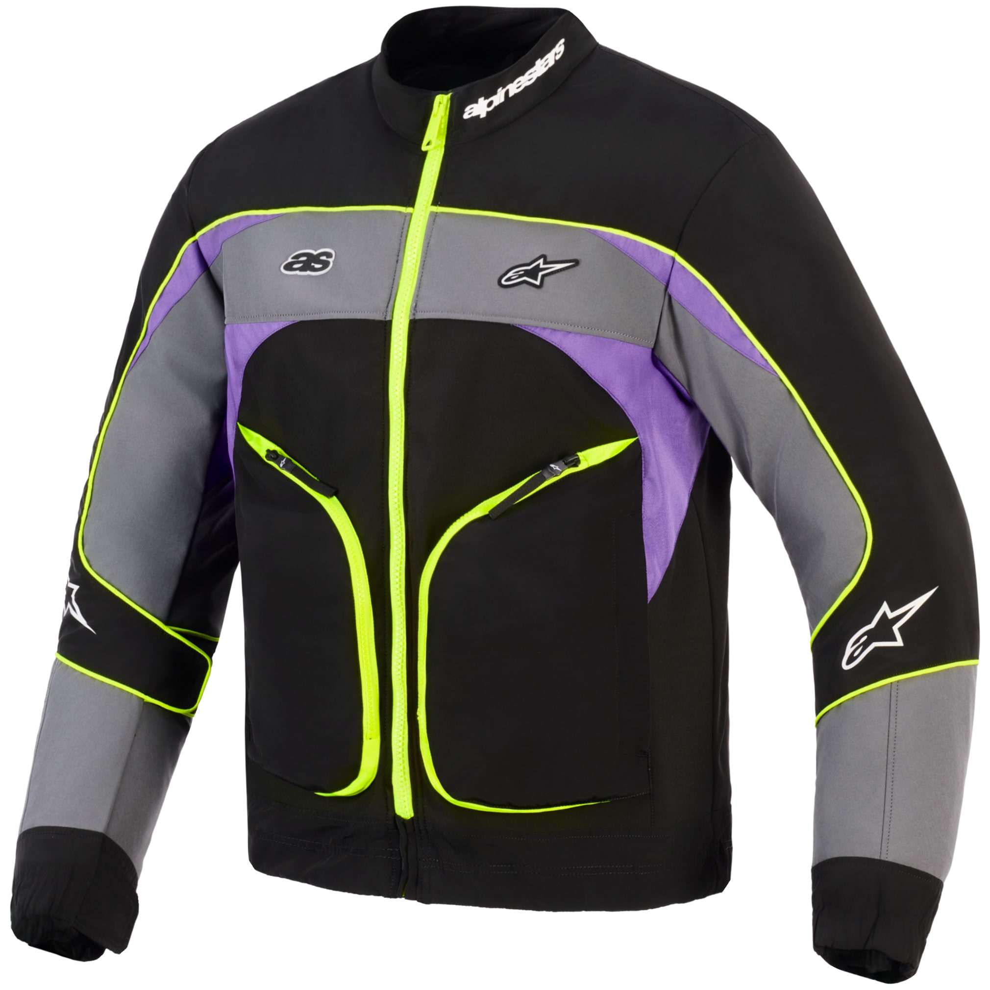 Alpinestars Alpinestars Unite Textile Jacket - Black / Asphalt / Violet