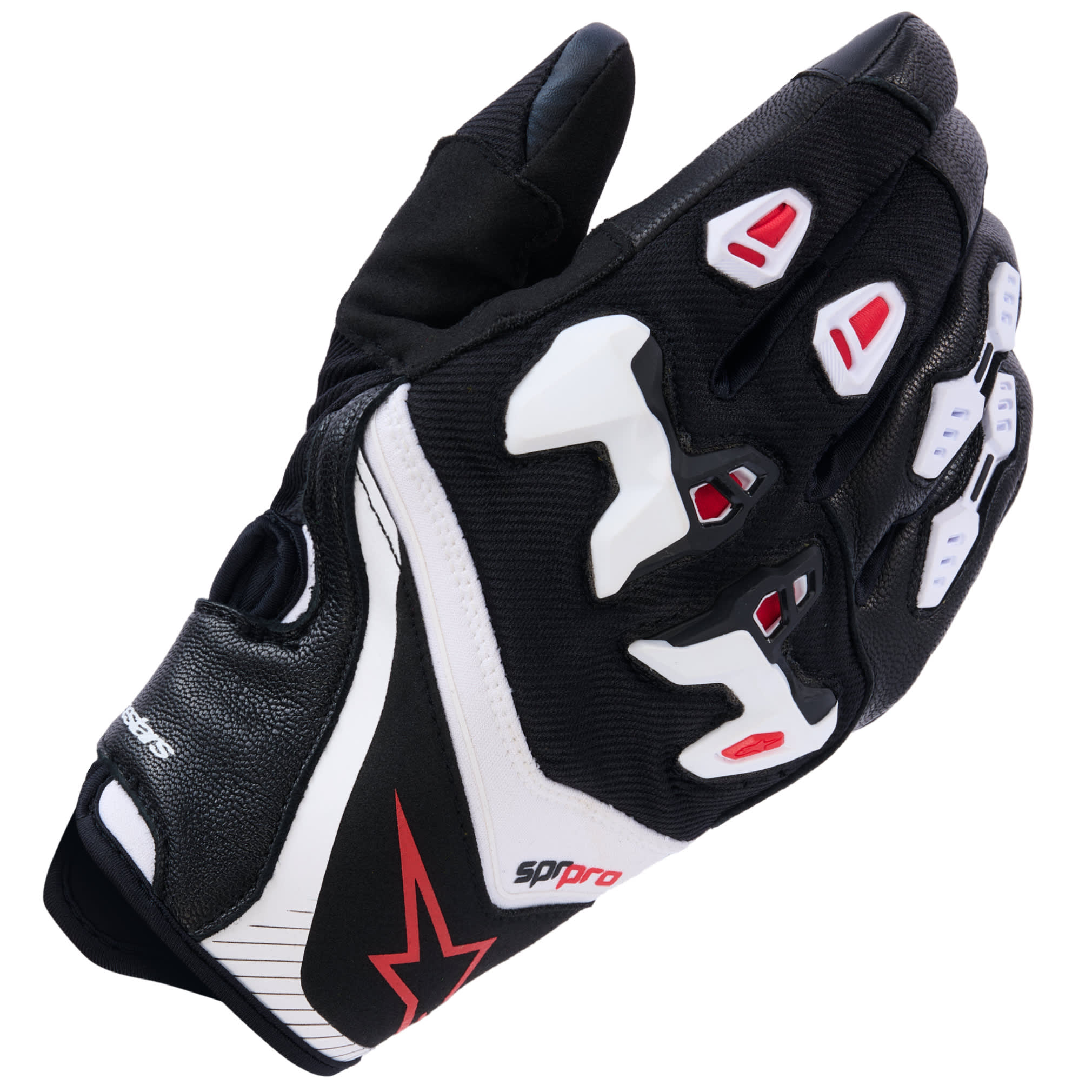 Alpinestars Alpinestars SP-R Pro Gloves - Black / White / Bright Red