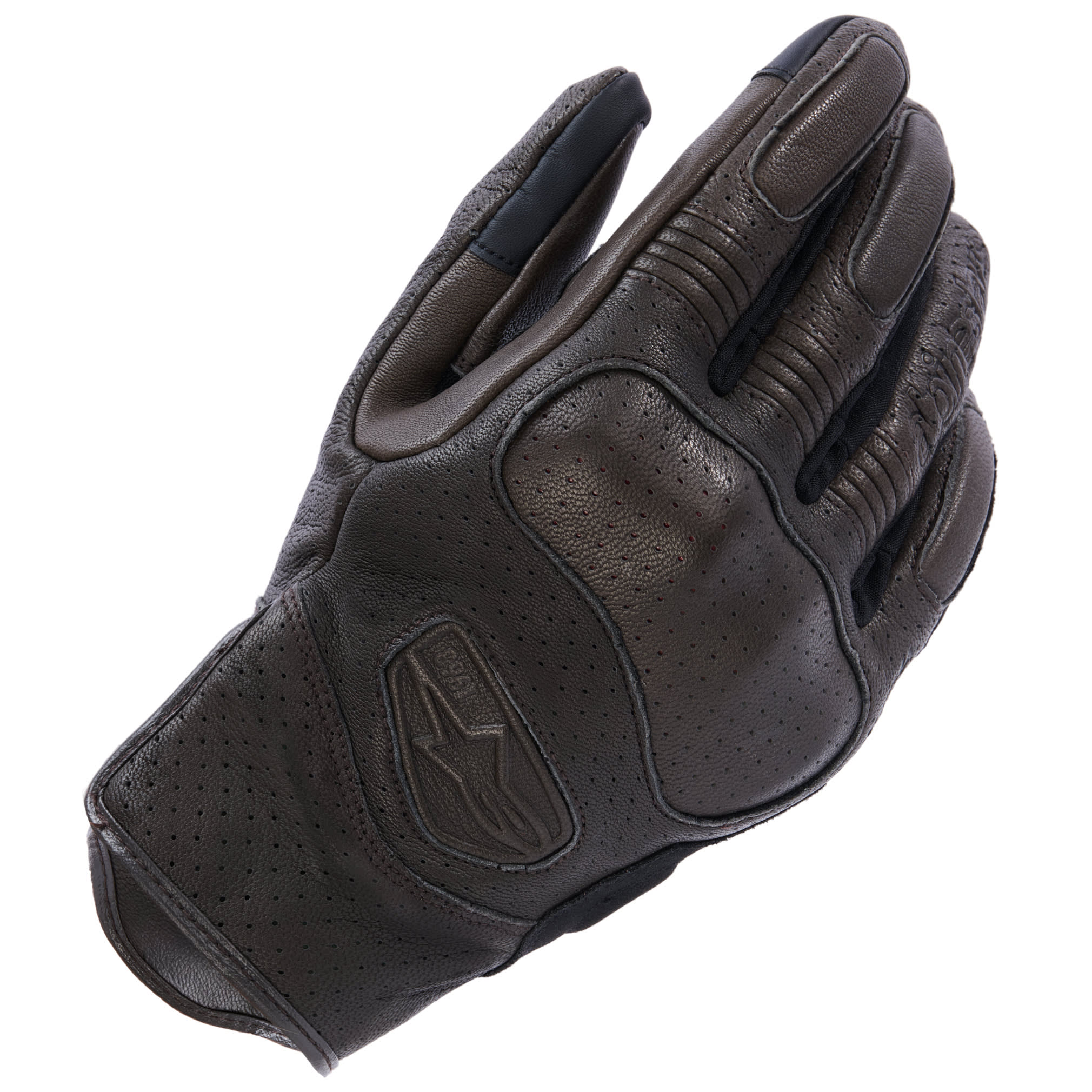 Alpinestars Alpinestars Mustang V3 Leather Gloves - Dark Brown / Black