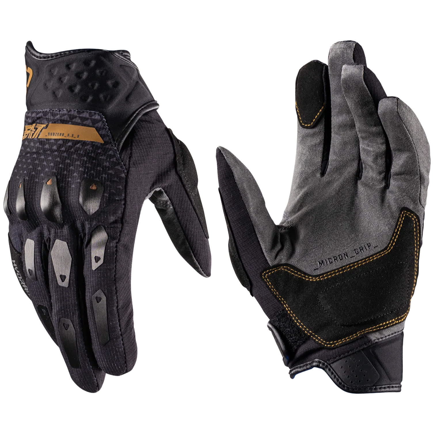 Leatt Leatt ADV 5.5 SubZero Short Gloves - Stealth Black / Grey