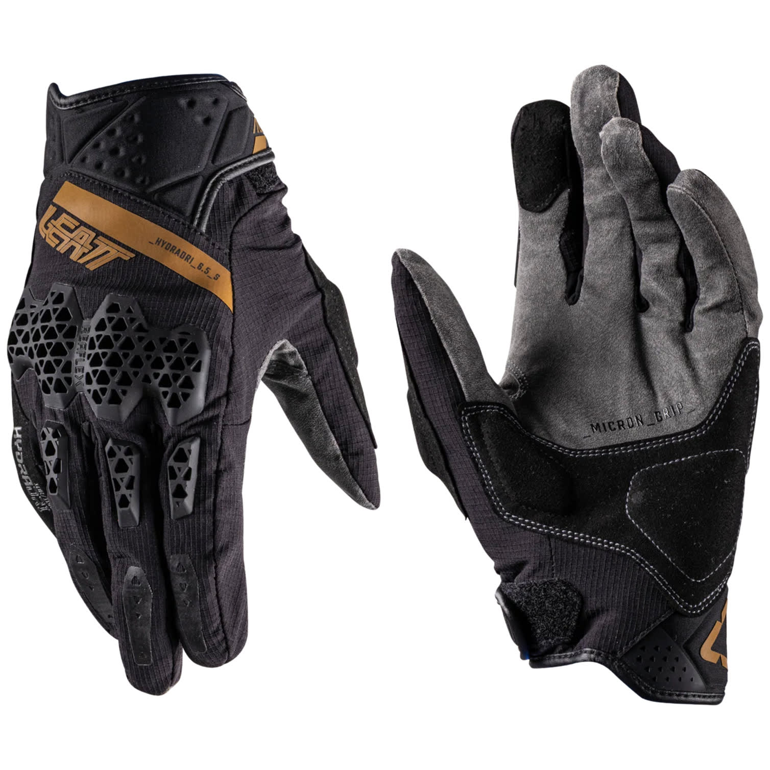 Leatt Leatt ADV 6.5 HydraDri Short Gloves - Stealth Black / Grey