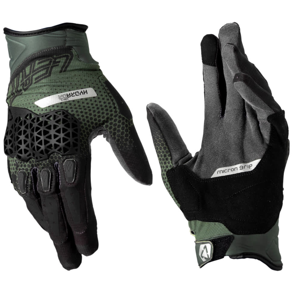 Leatt Leatt ADV 5.5 HydraDri Textile Short Gloves - Forest Green