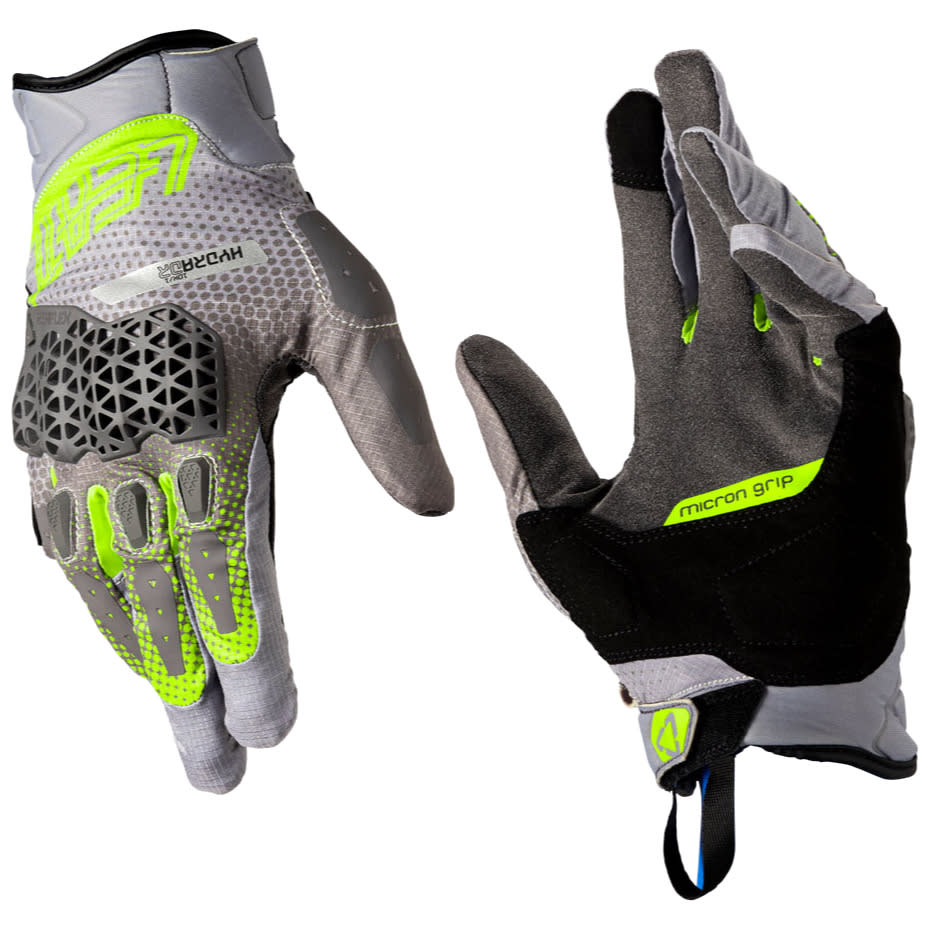 Leatt Leatt ADV 5.5 HydraDri Textile Short Gloves - Hi-viz Yellow
