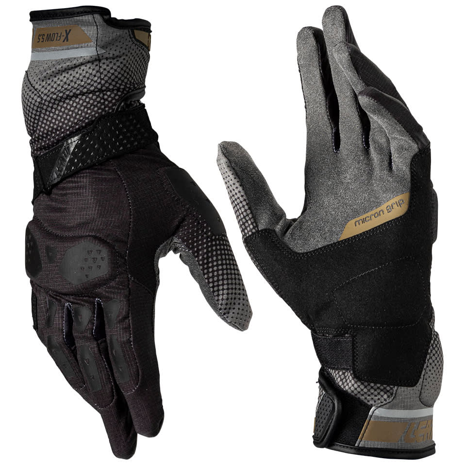Leatt Leatt ADV 5.5 X-Flow Textile Gloves - Stealth Black / Grey