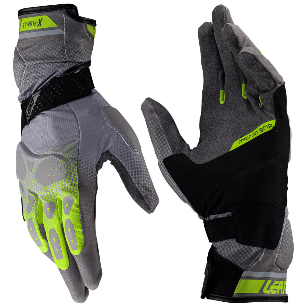 Leatt Leatt ADV 5.5 X-Flow Textile Gloves - Hi-Viz Yellow
