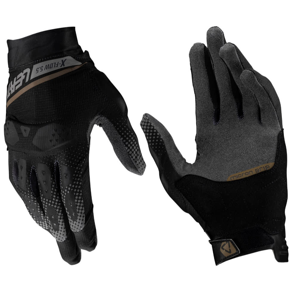 Leatt Leatt ADV 5.5 X-Flow Short Gloves - Stealth Black / Grey