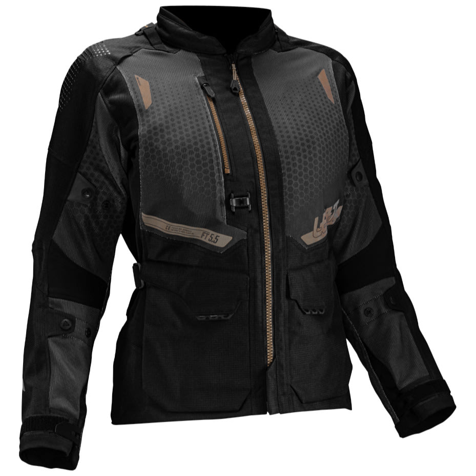 Leatt Leatt Ladies ADV 5.5 FlowTour Textile Jacket - Stealth Black / Grey