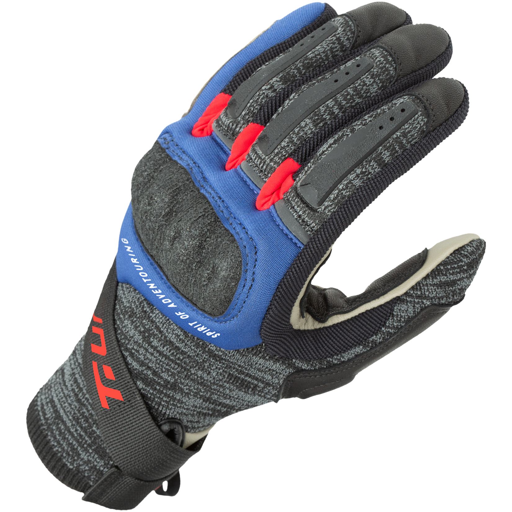 T.ur T.ur G-Knit Textile Gloves - Black / Blue