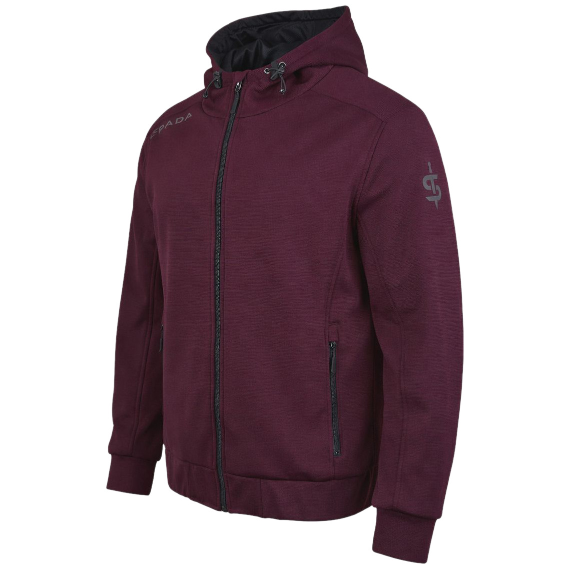 Spada Spada Blade Zip Textile Hoodie - Port Red