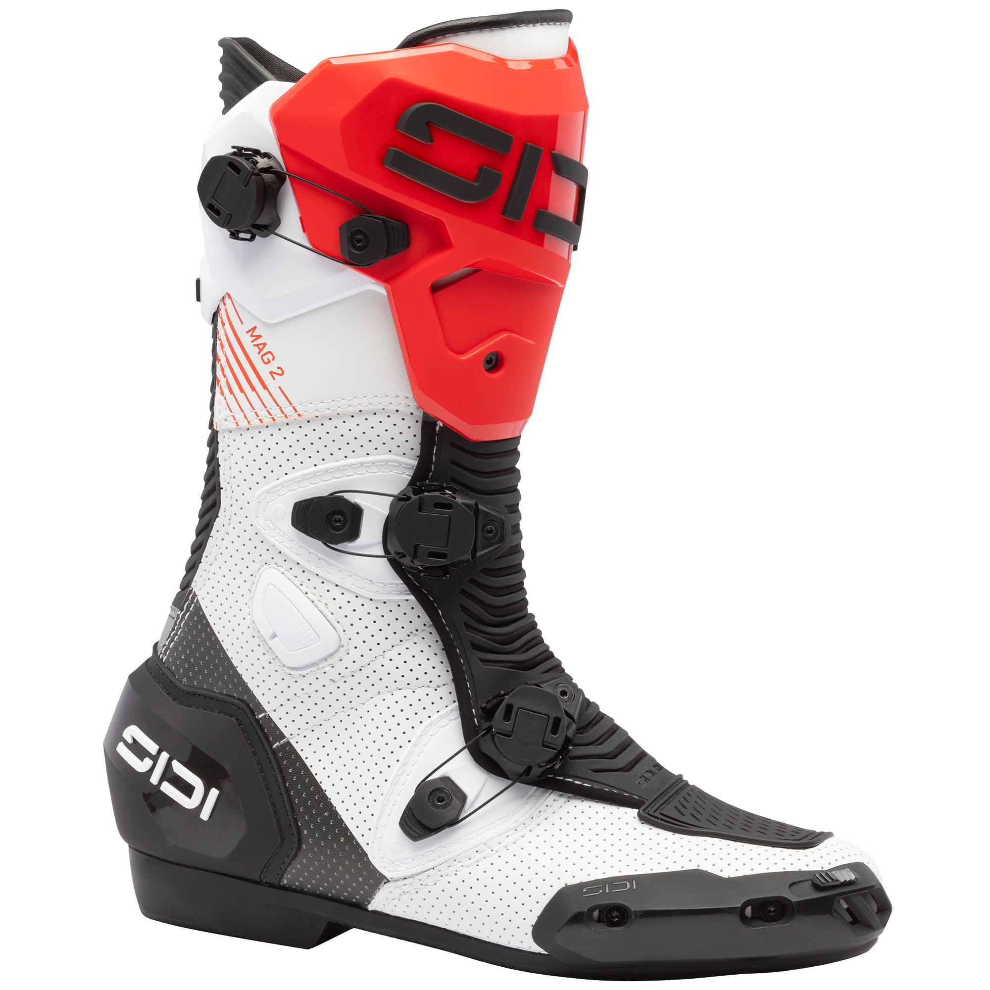 Sidi Sidi Mag-2 Air CE Boots - White / Black / Red