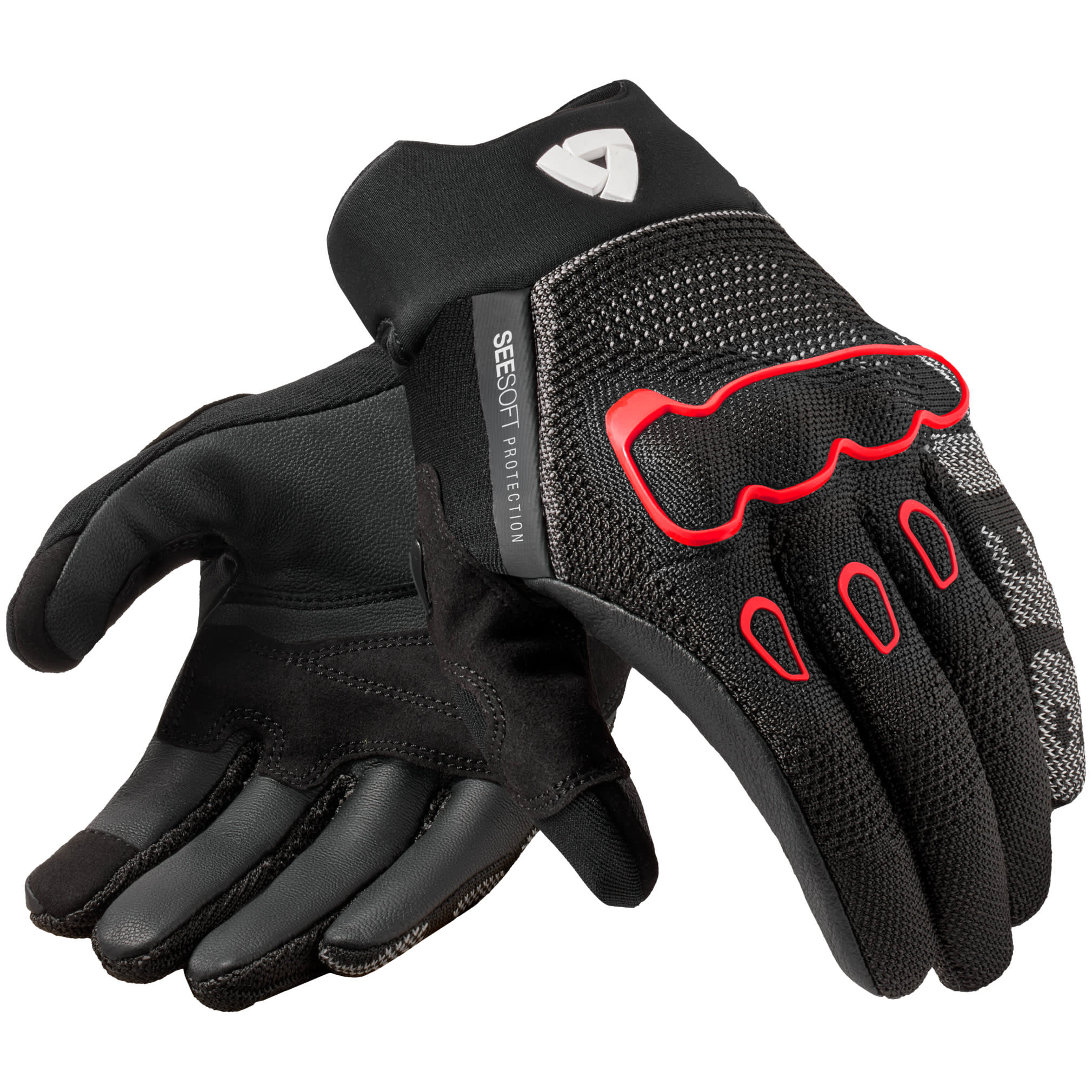 Rev'it Rev'it Hyperspeed 3 Textile Gloves - Black / Neon Red
